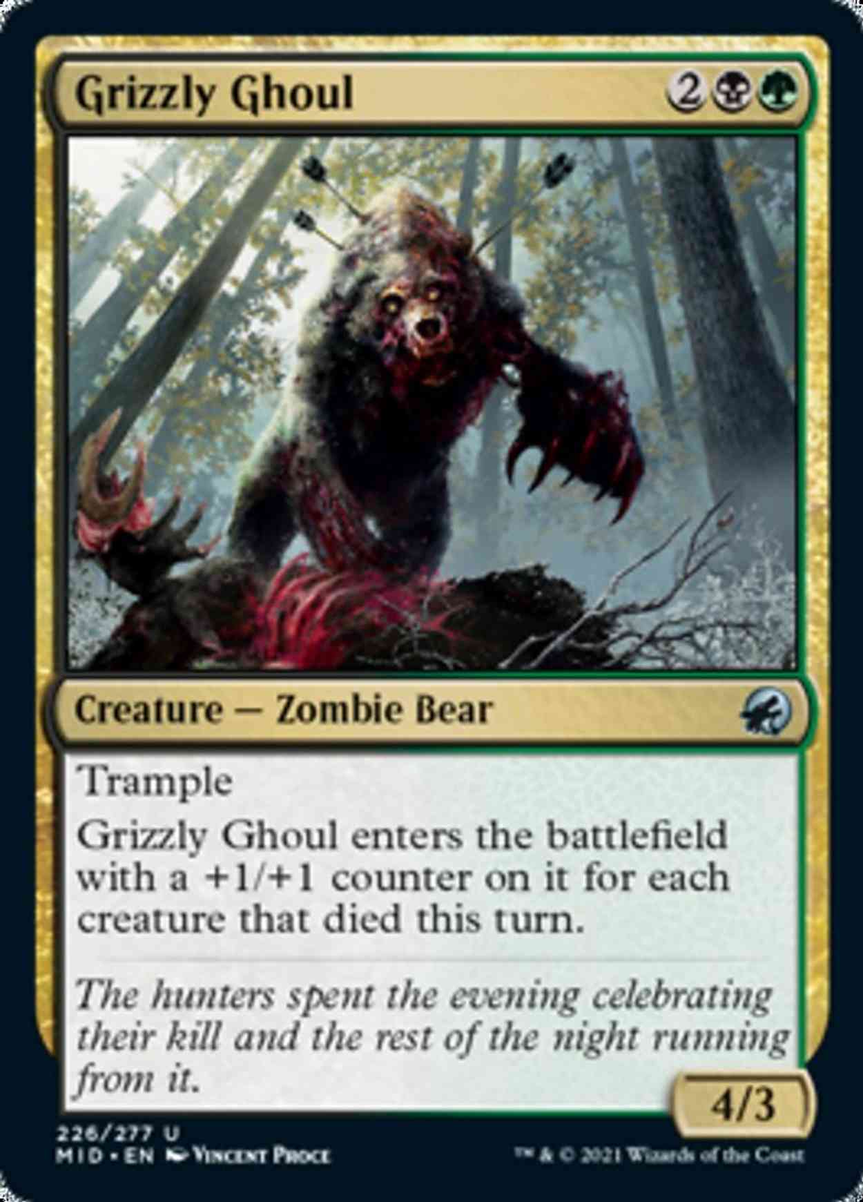 Grizzly Ghoul magic card front