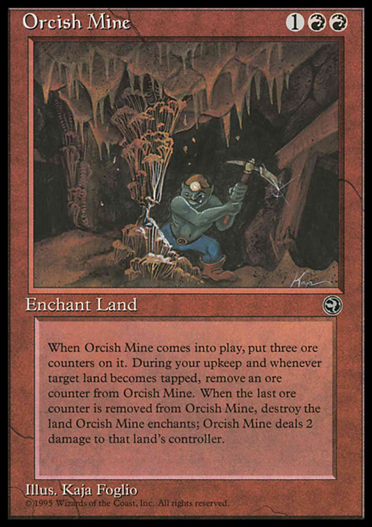 Orcish Mine magic card front