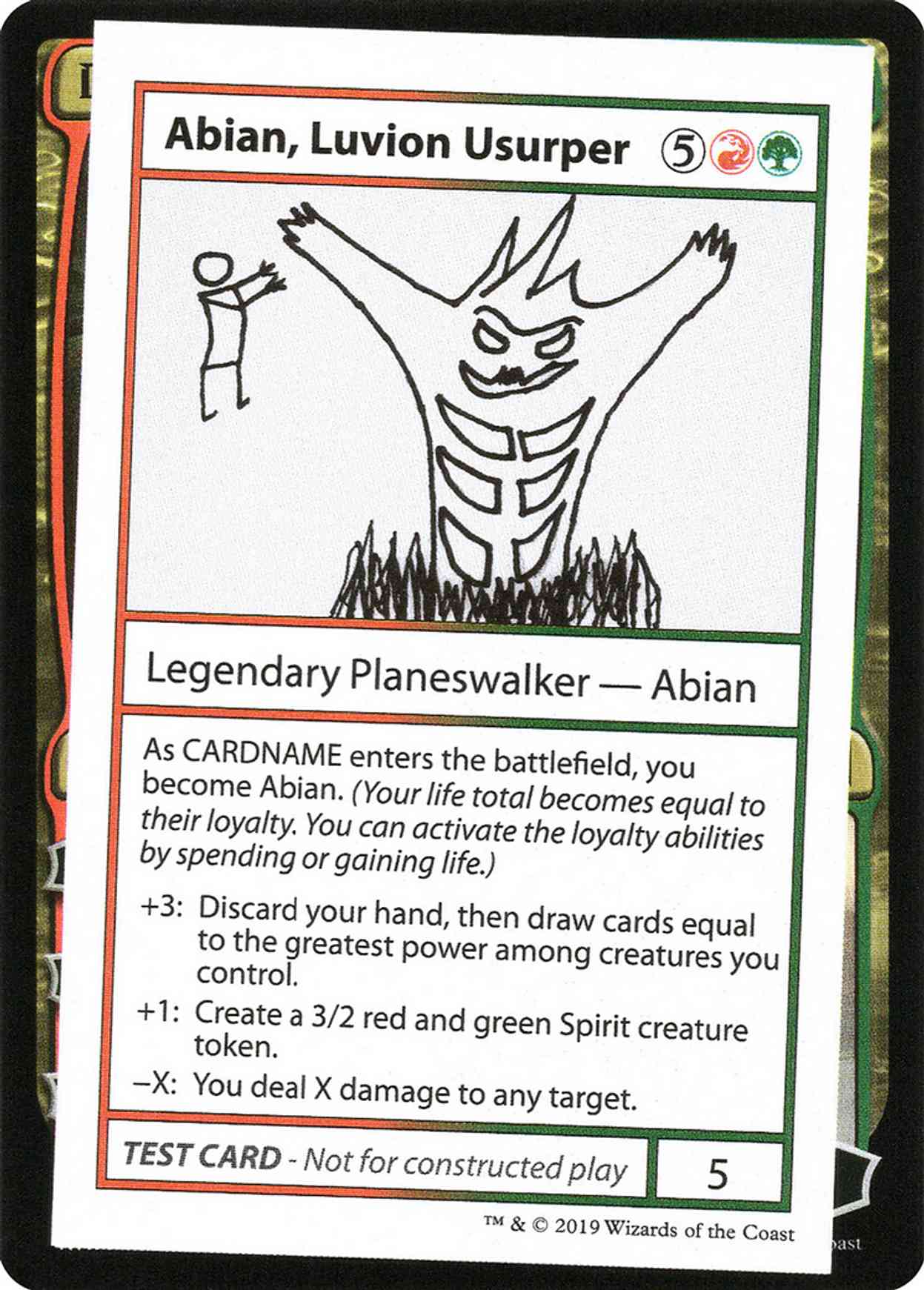 Abian, Luvion Usurper (No PW Symbol) magic card front
