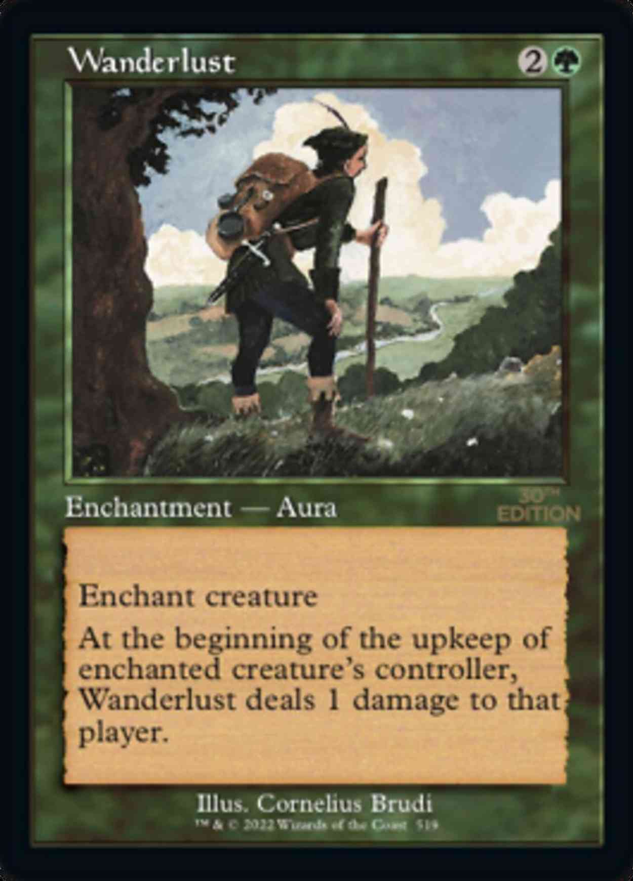 Wanderlust (Retro Frame) magic card front