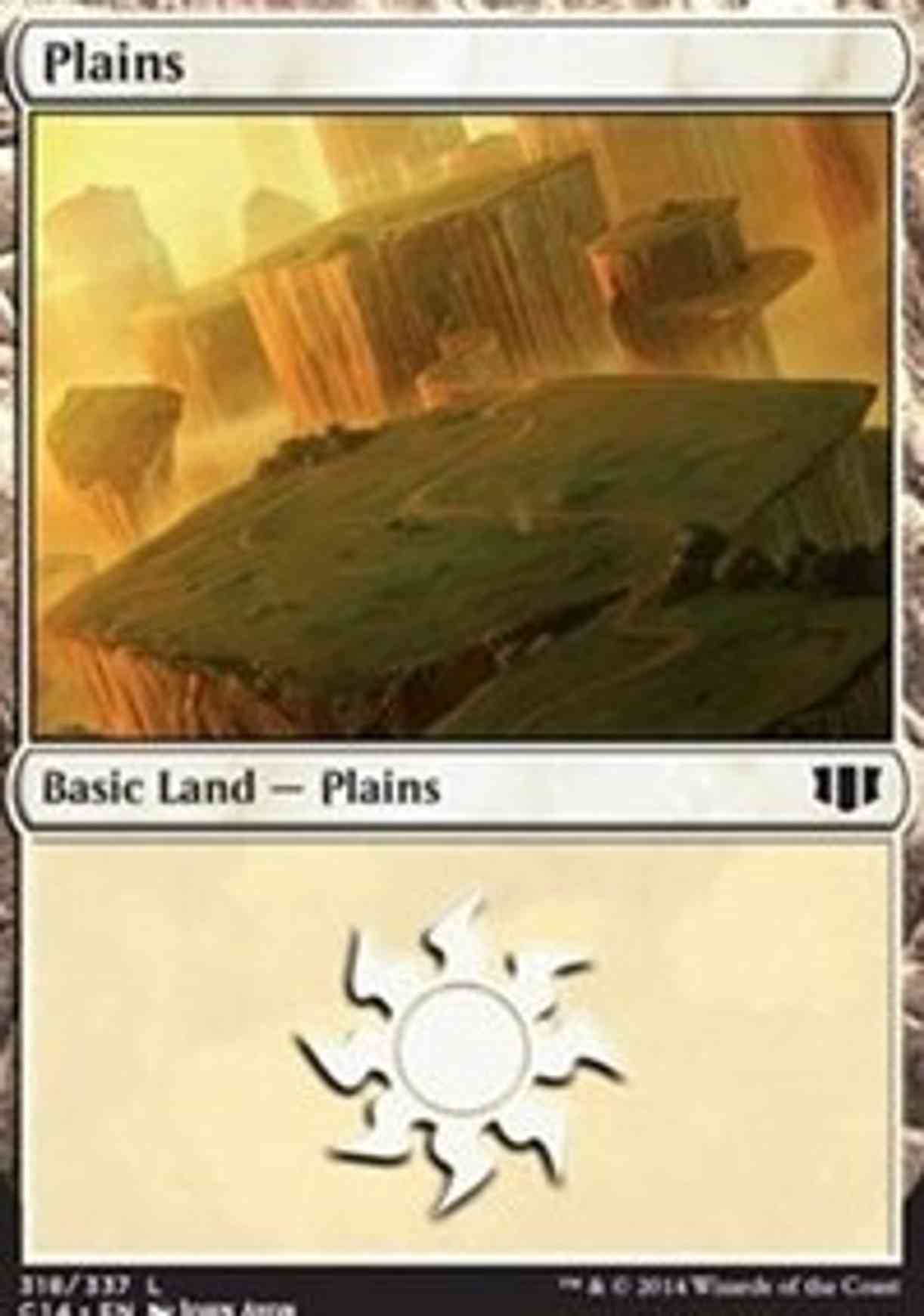 Plains (318) magic card front
