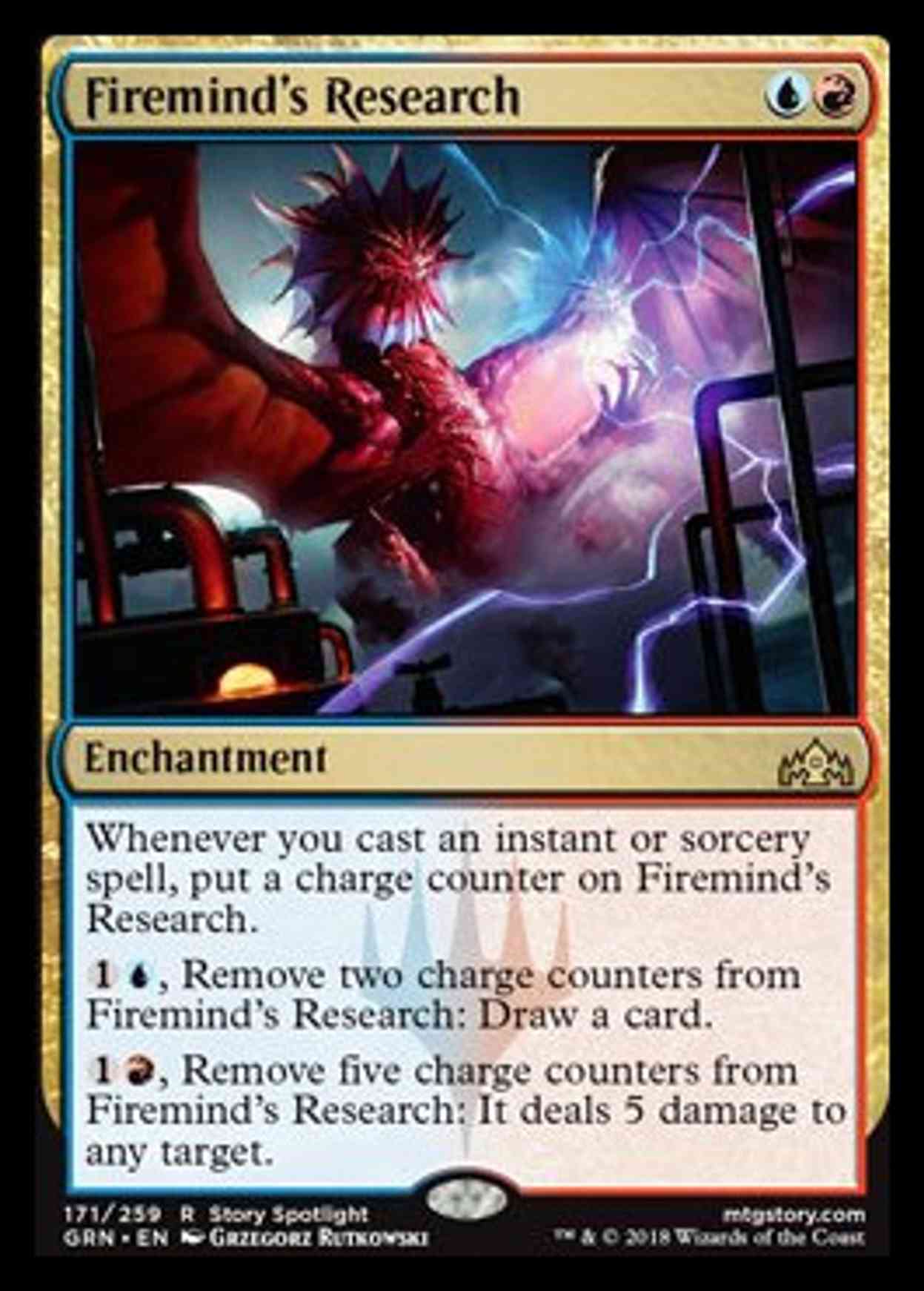 Firemind's Research magic card front