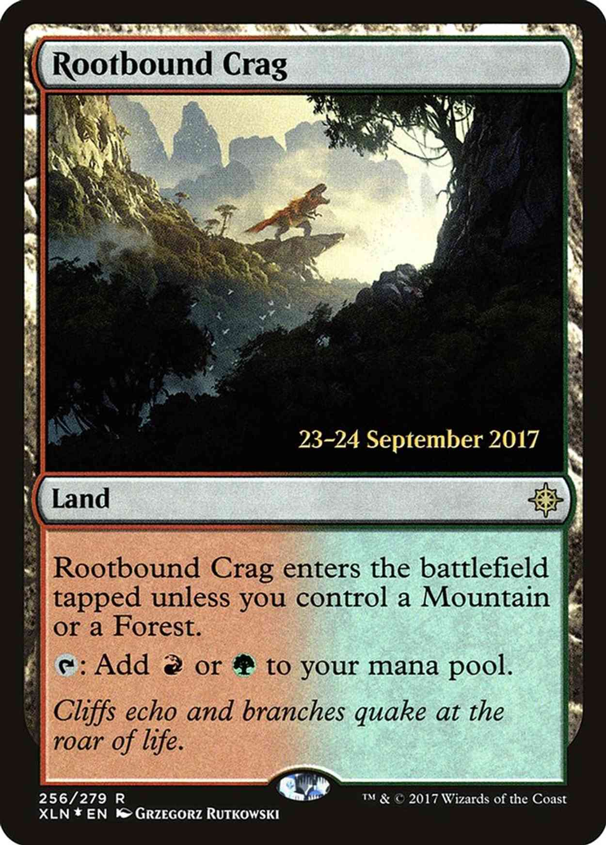 Rootbound Crag magic card front