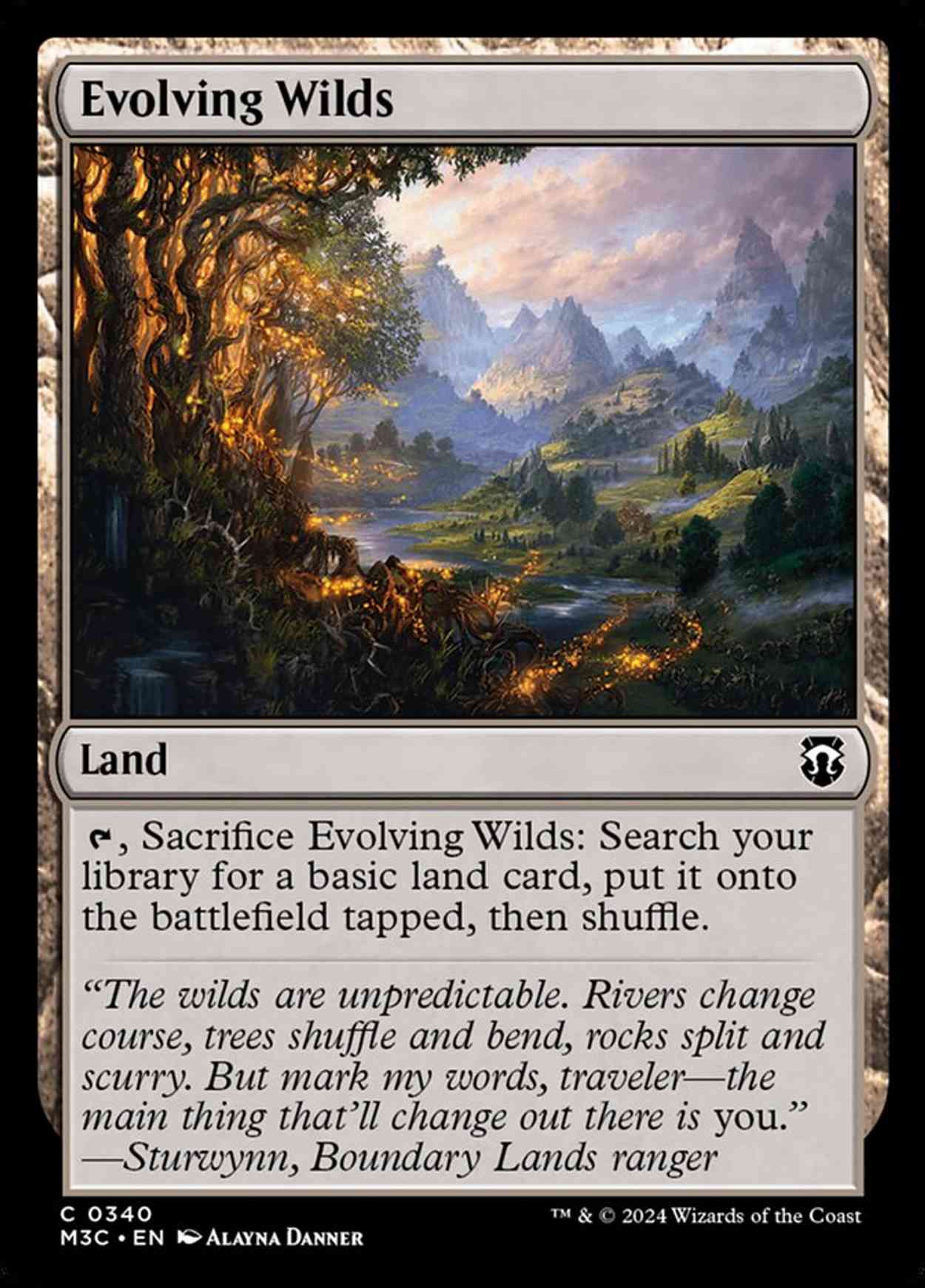 Evolving Wilds magic card front