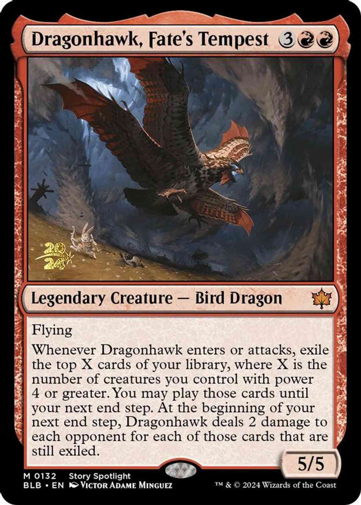 Dragonhawk, Fate's Tempest magic card front