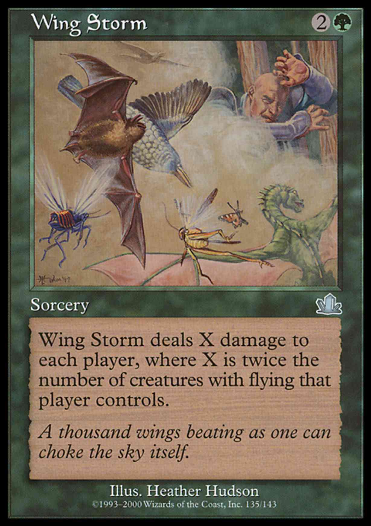 Wing Storm magic card front