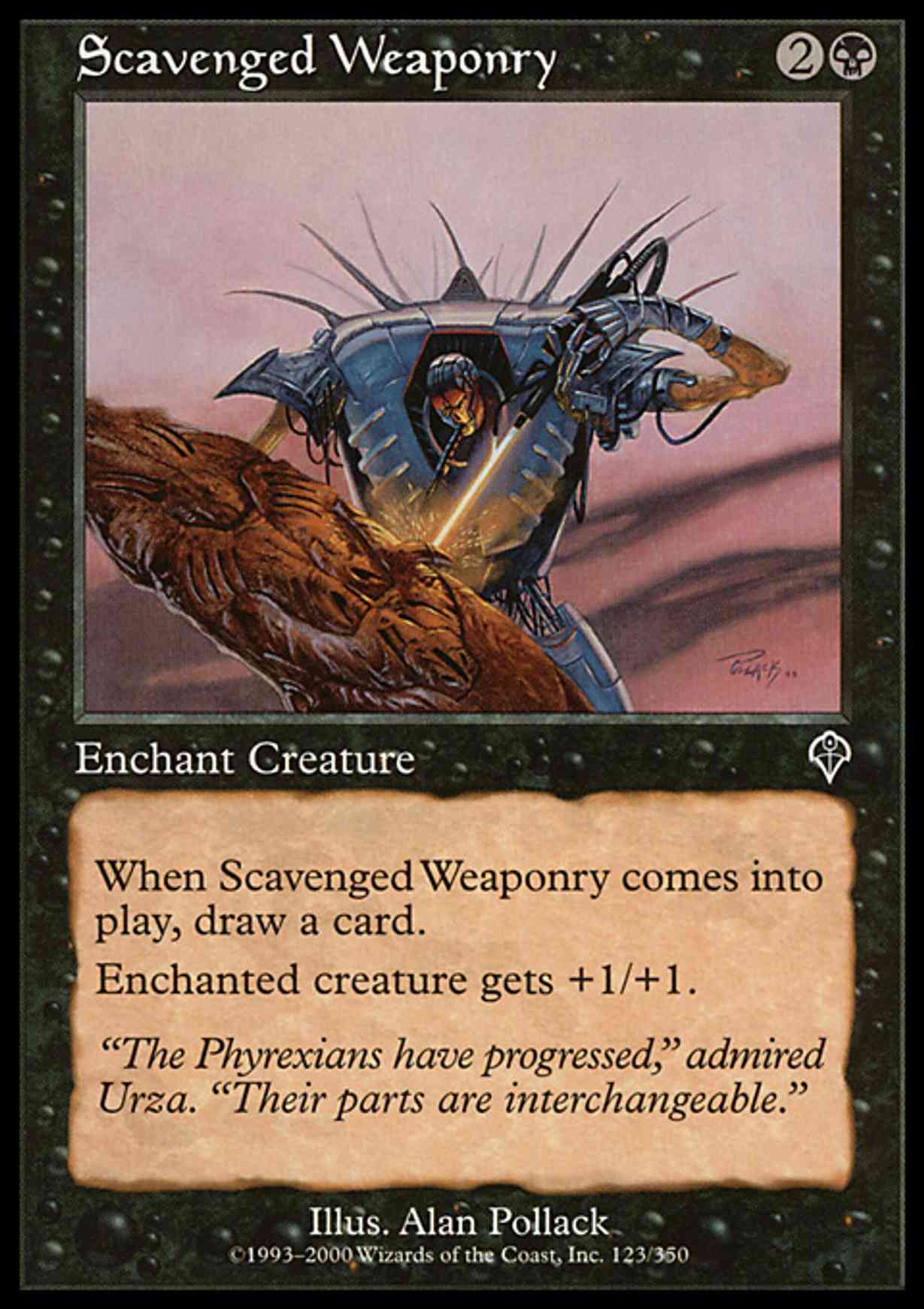 Scavenged Weaponry magic card front