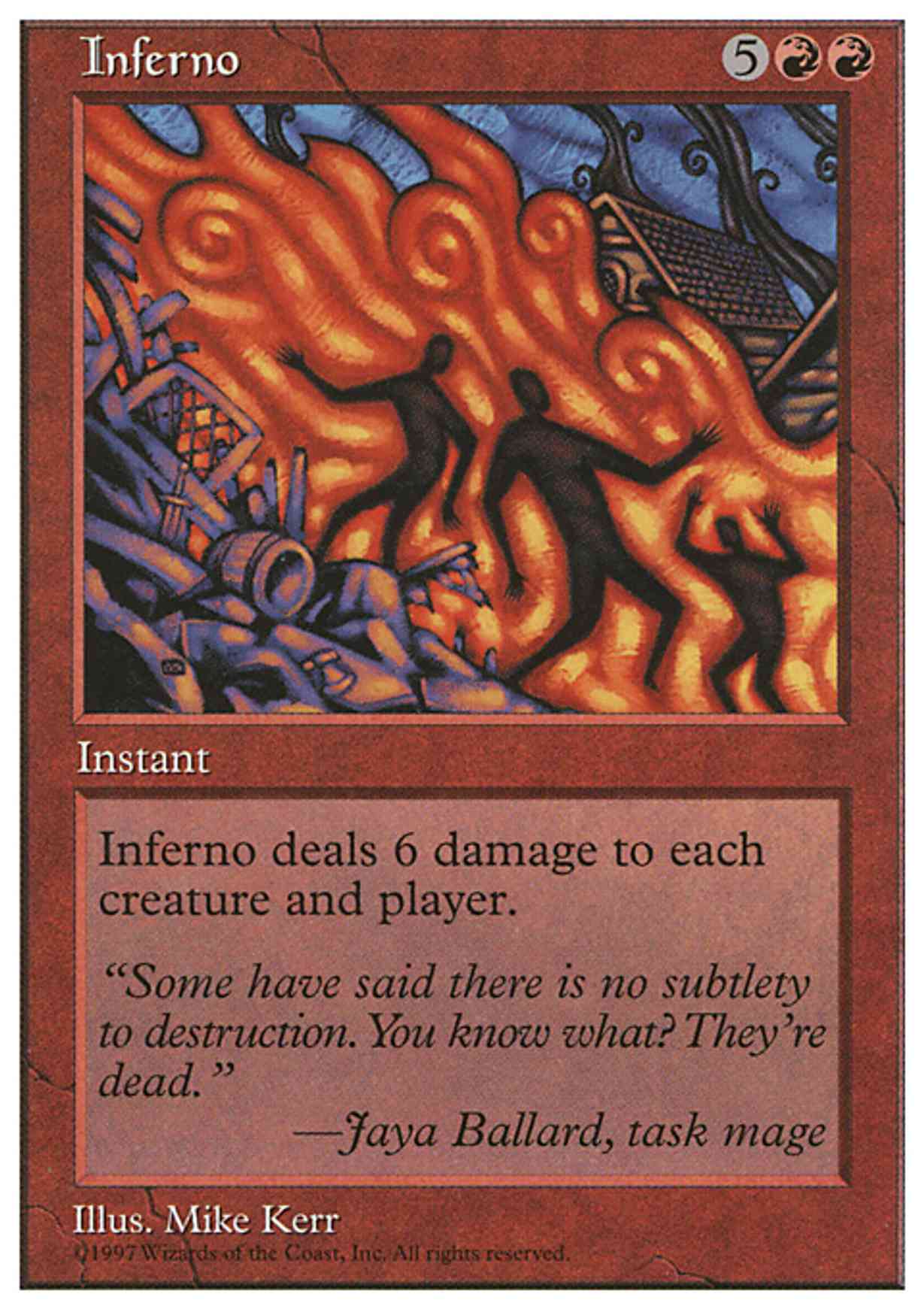 Inferno magic card front