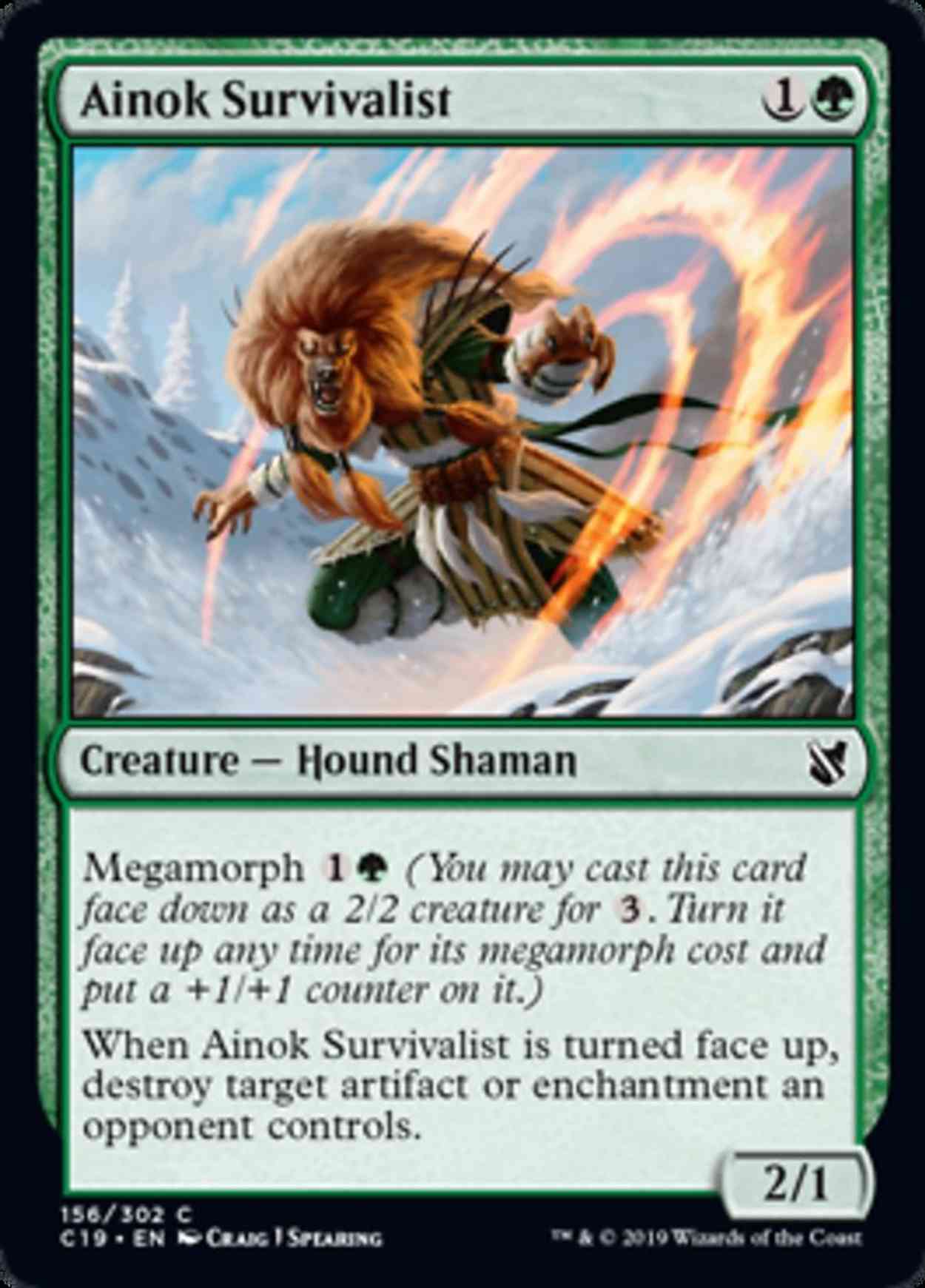 Ainok Survivalist magic card front
