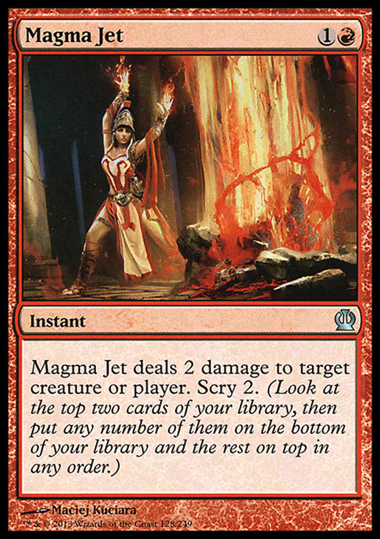 Magma Jet magic card front
