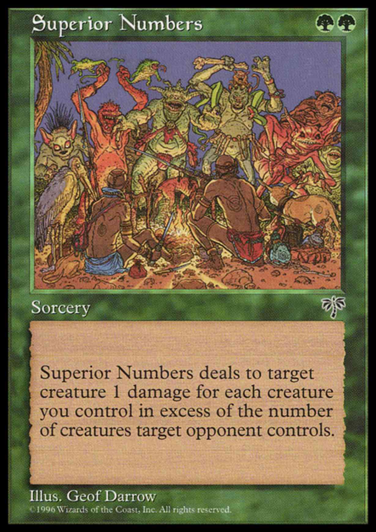 Superior Numbers magic card front