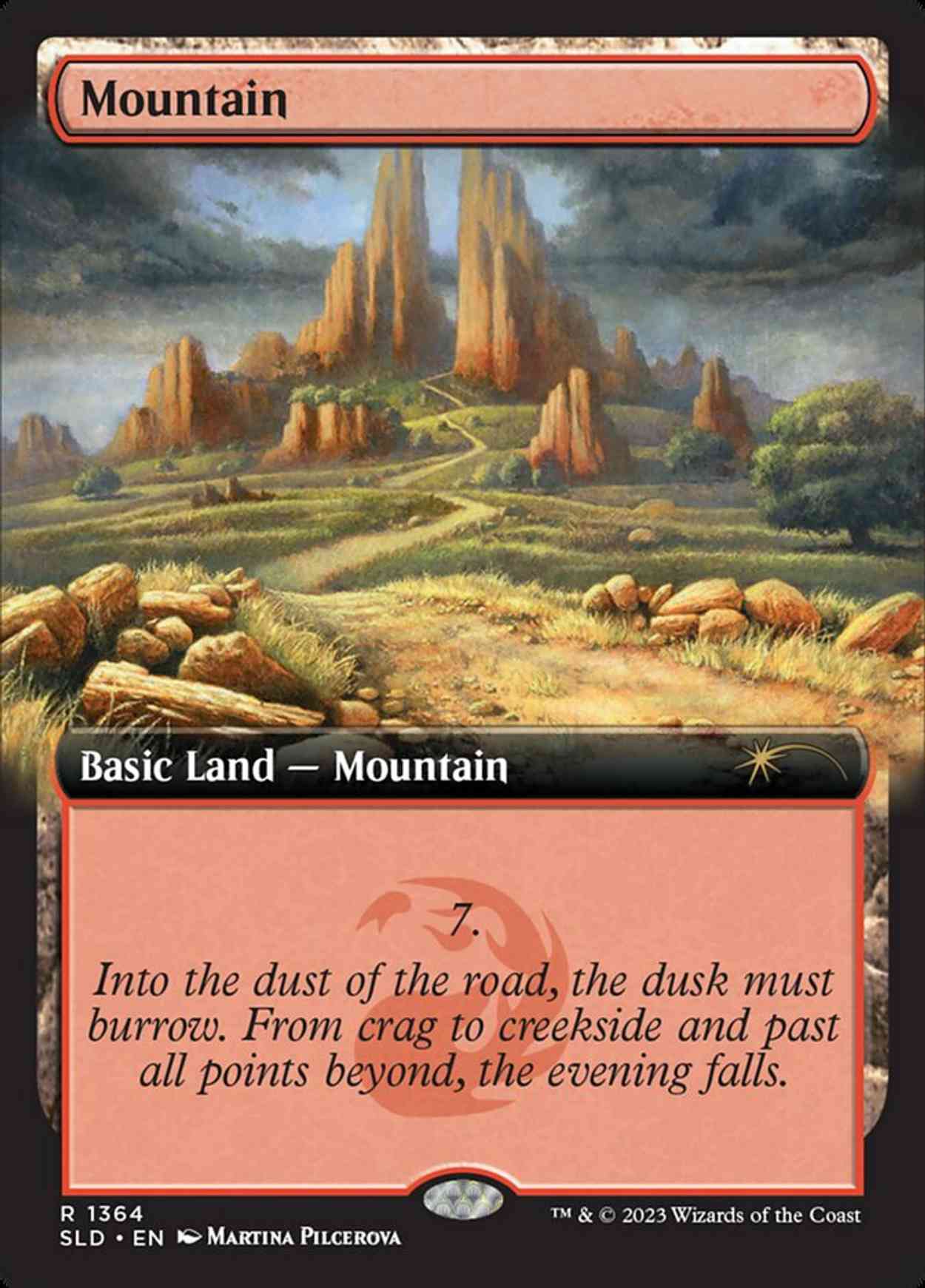 Mountain (1364) magic card front