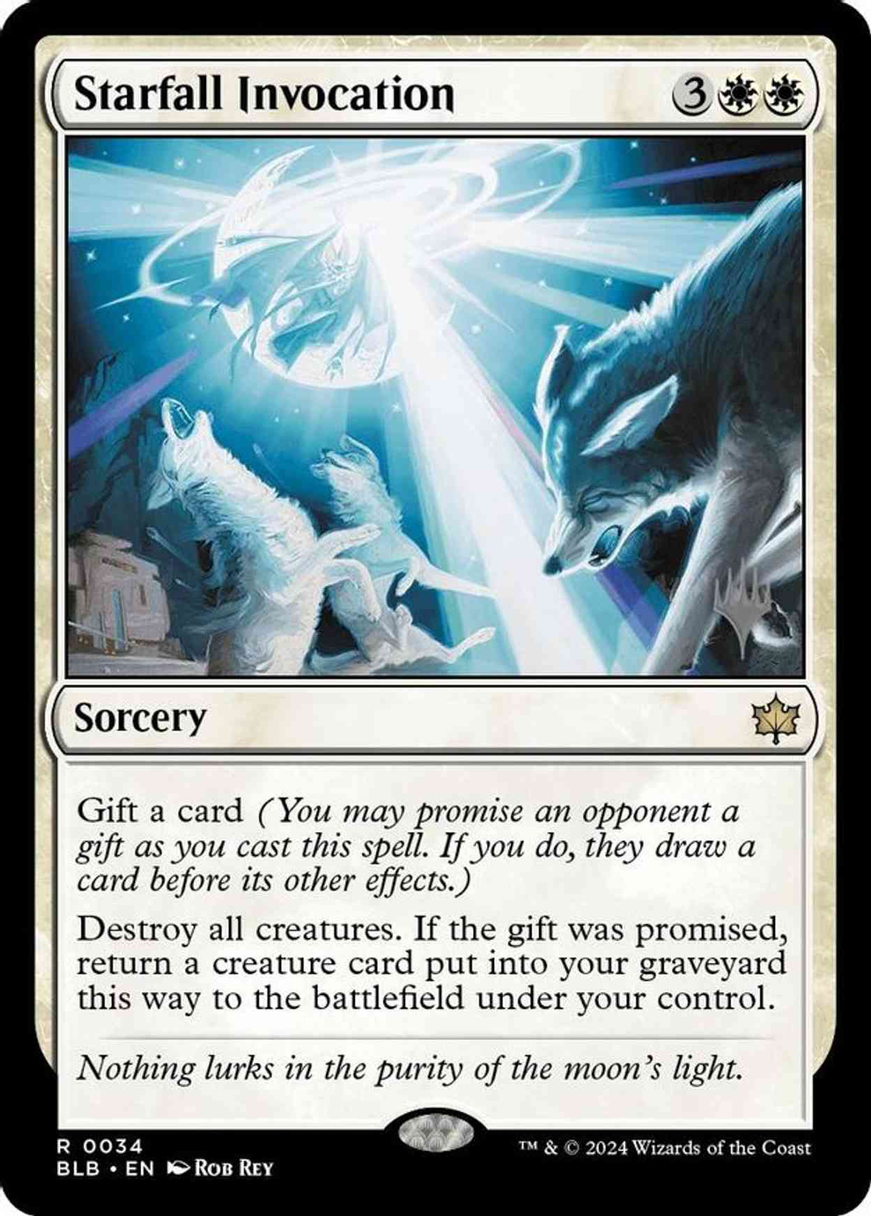 Starfall Invocation magic card front