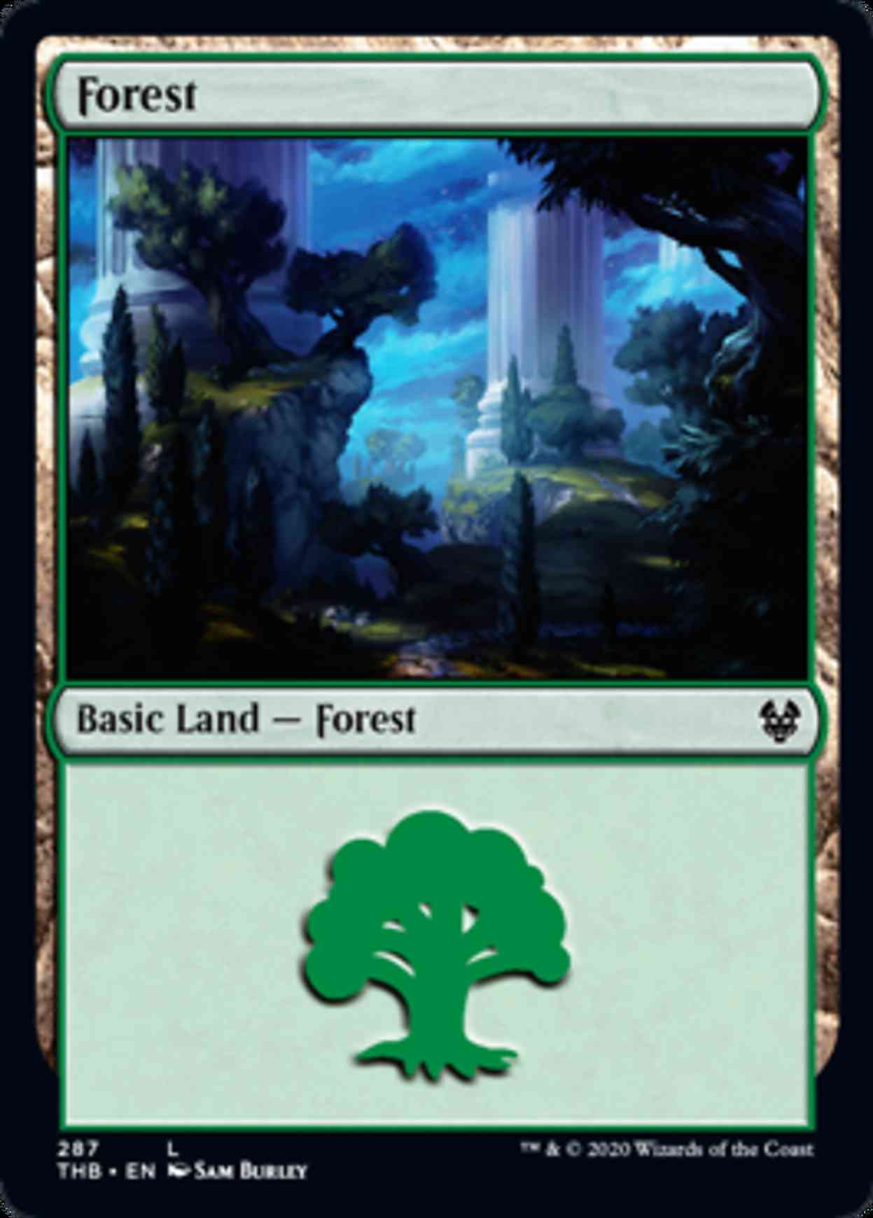Forest (287) magic card front