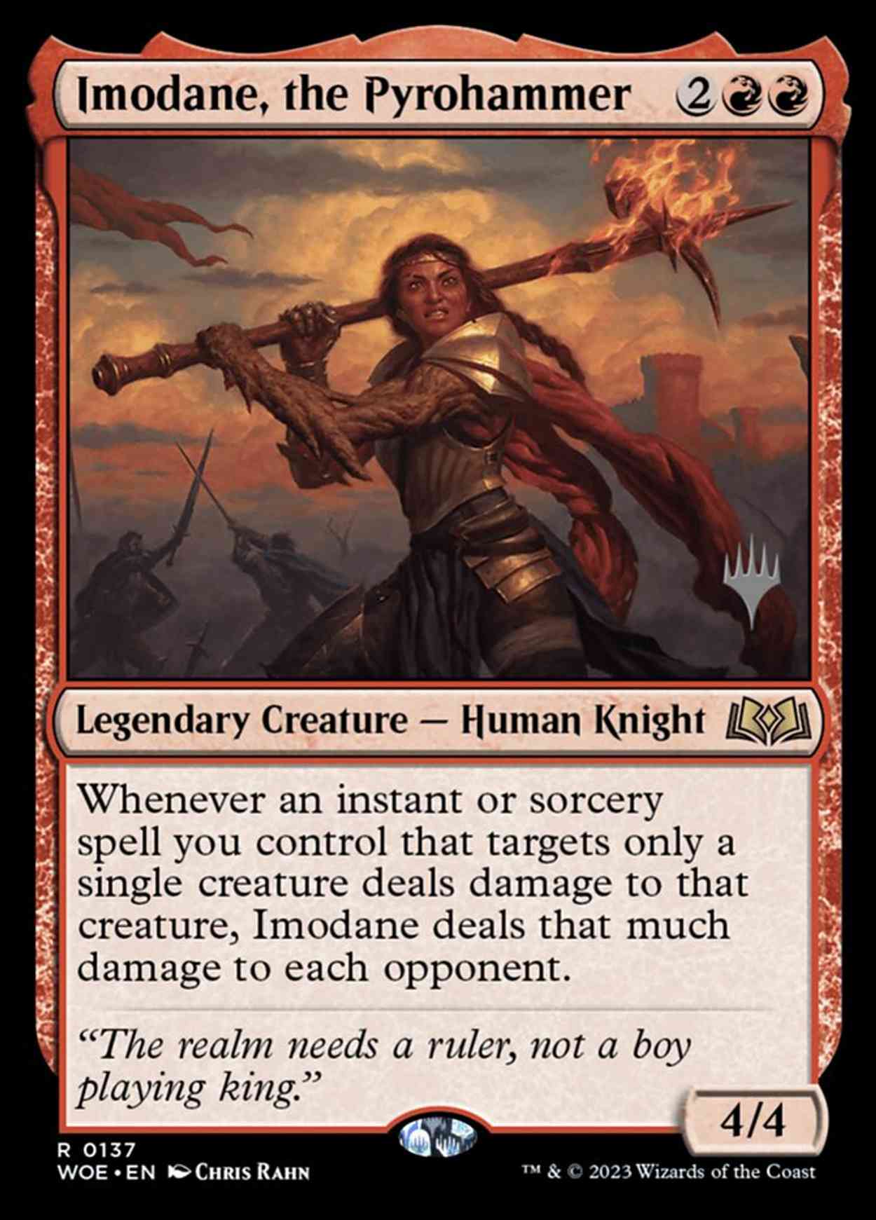 Imodane, the Pyrohammer magic card front