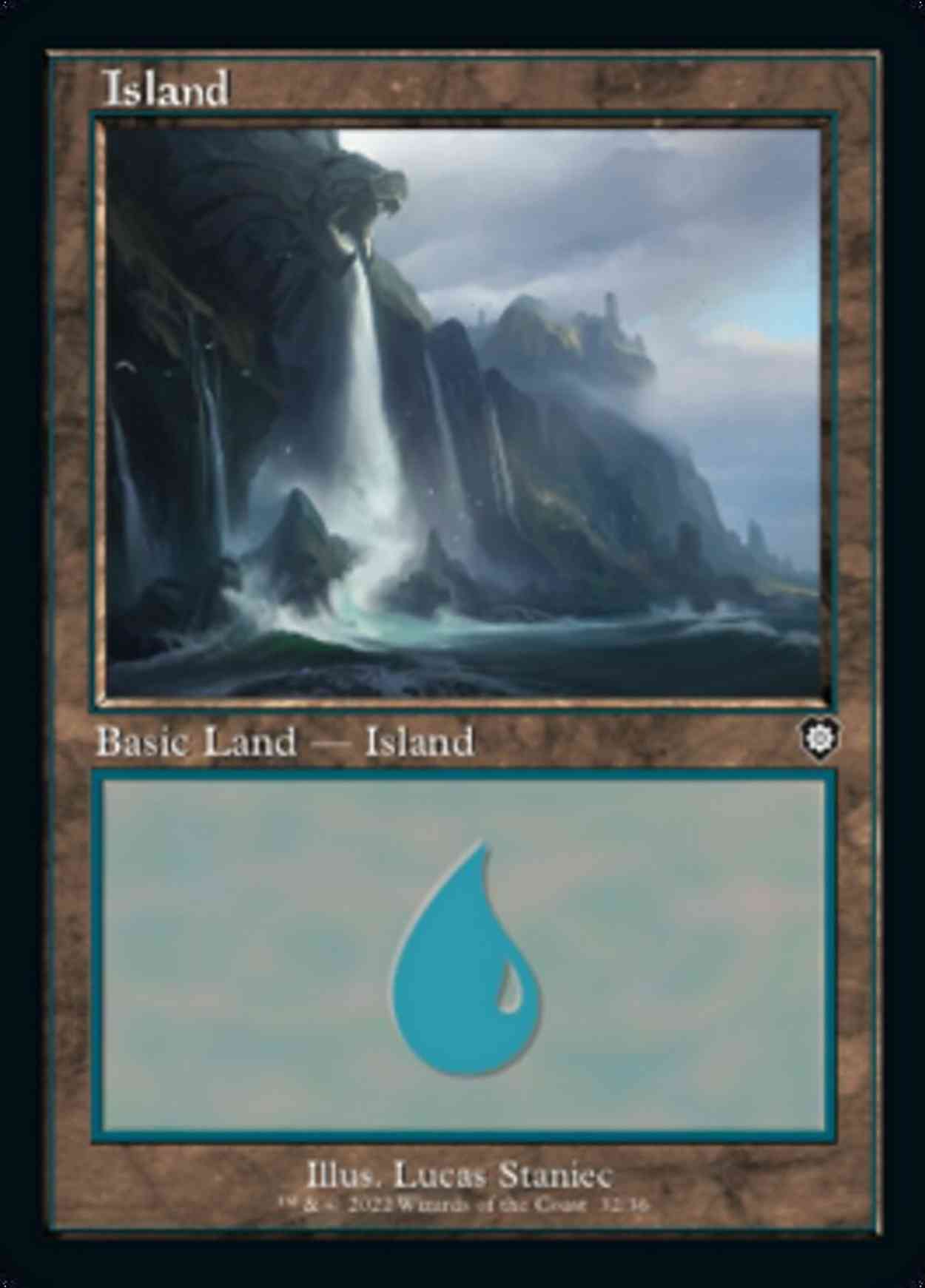 Island (32) magic card front