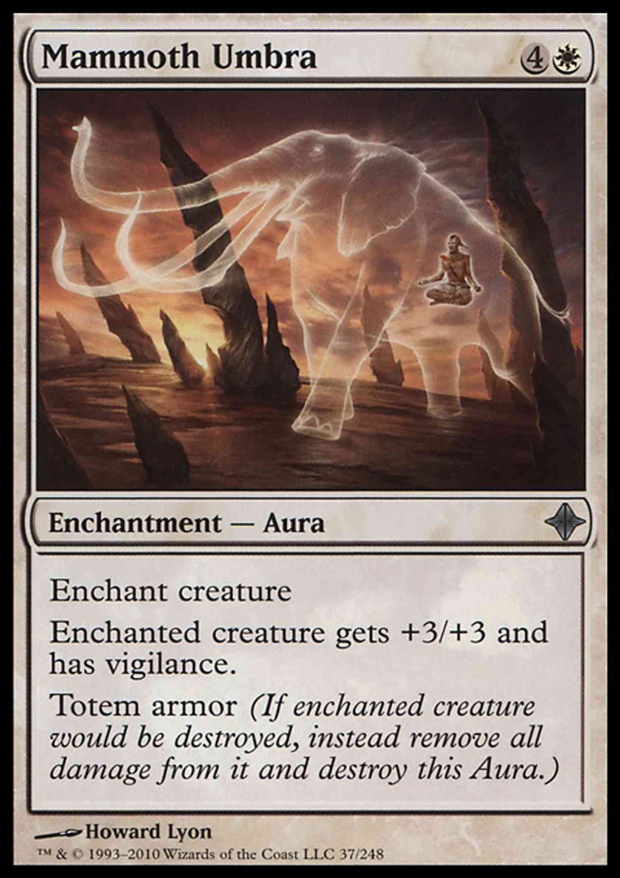Mammoth Umbra magic card front