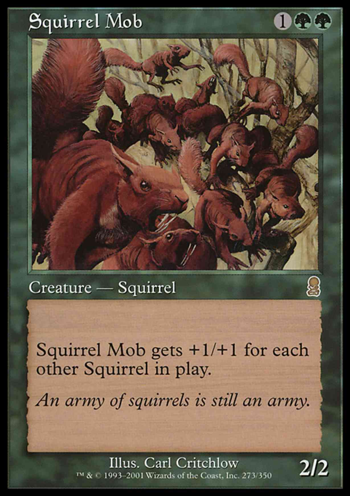 Squirrel Mob magic card front
