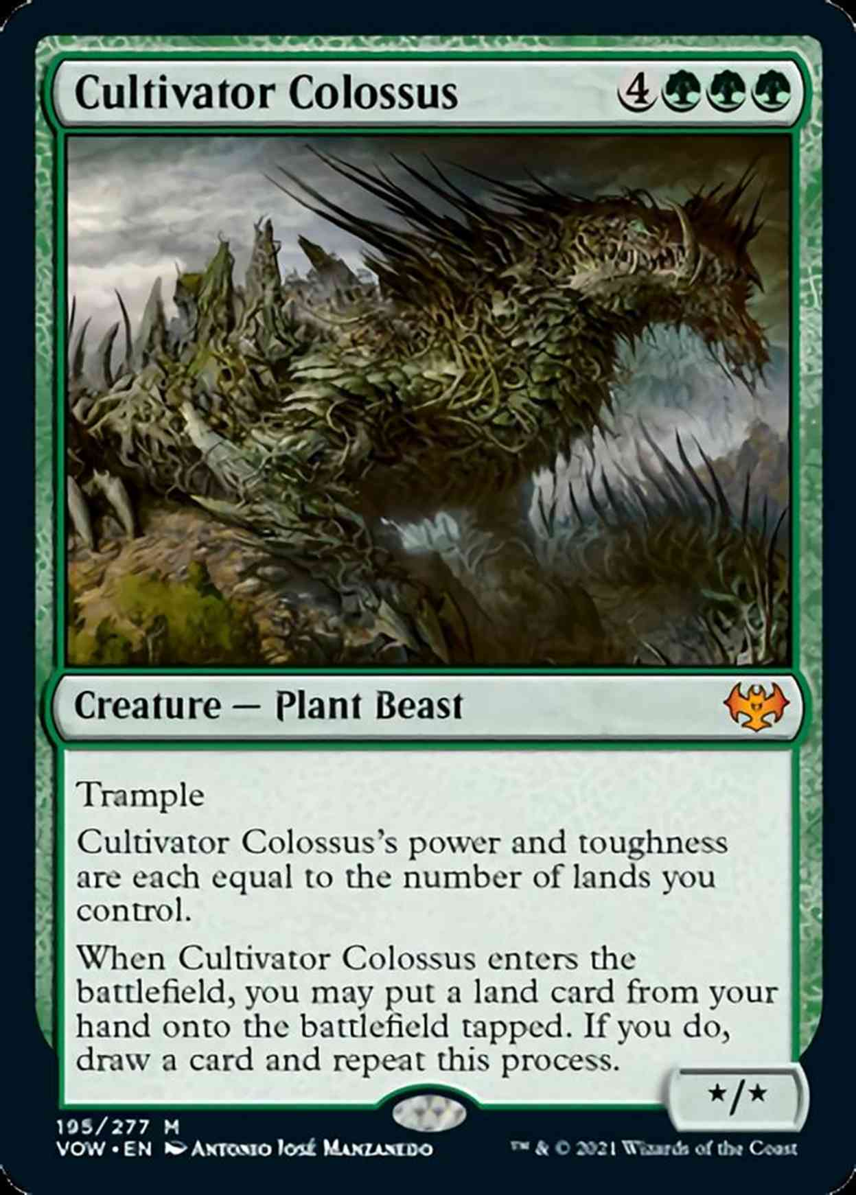 Cultivator Colossus magic card front