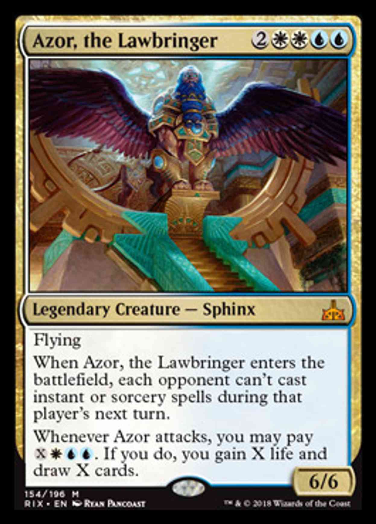 Azor, the Lawbringer magic card front