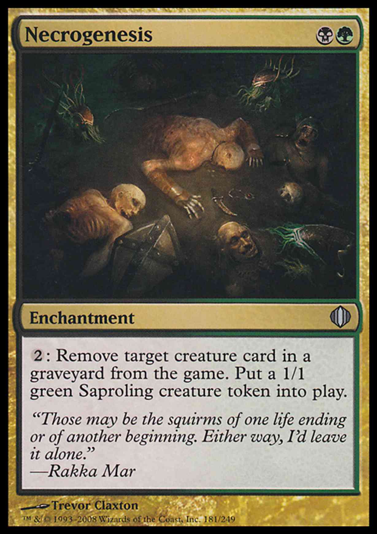 Necrogenesis magic card front