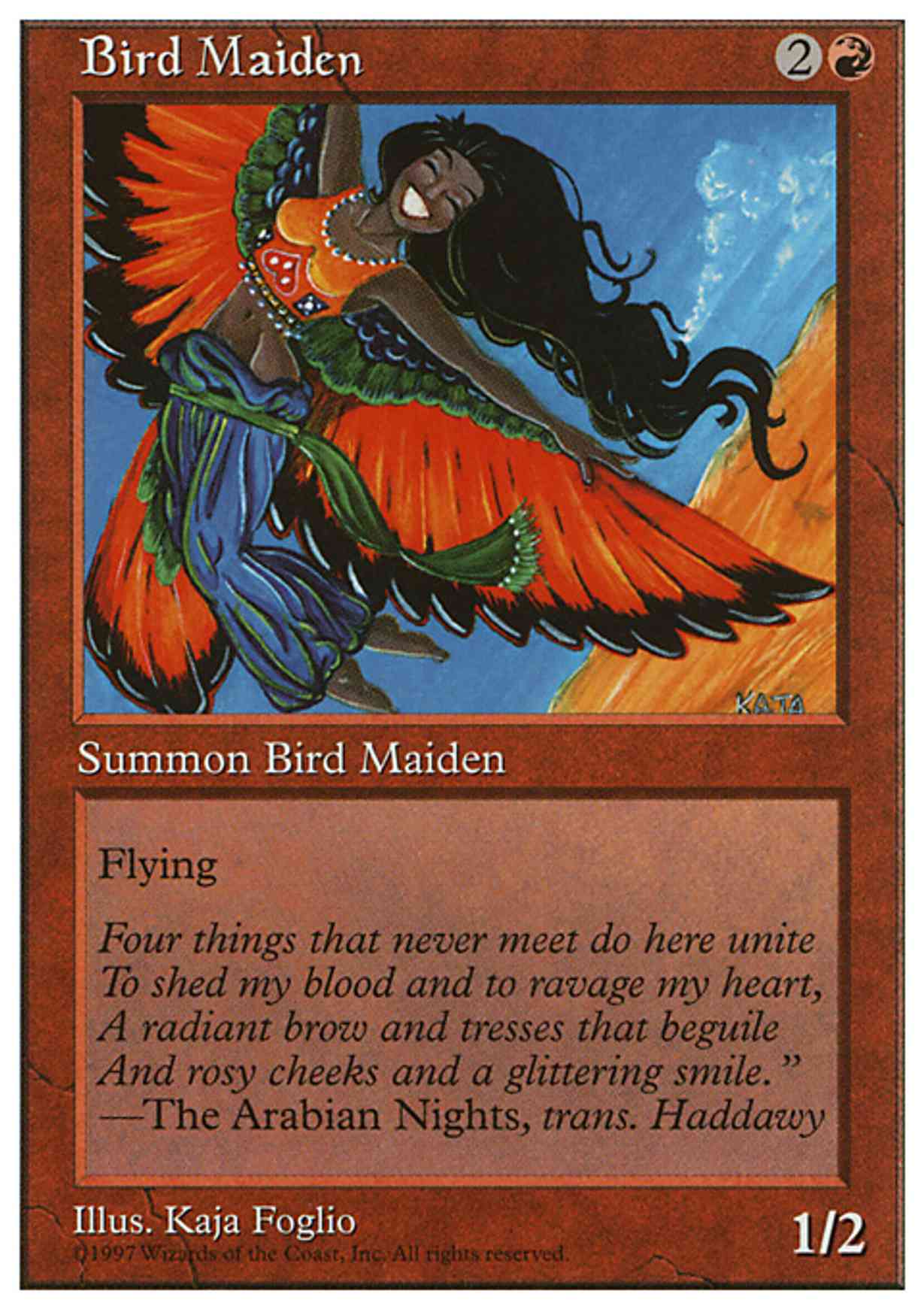 Bird Maiden magic card front