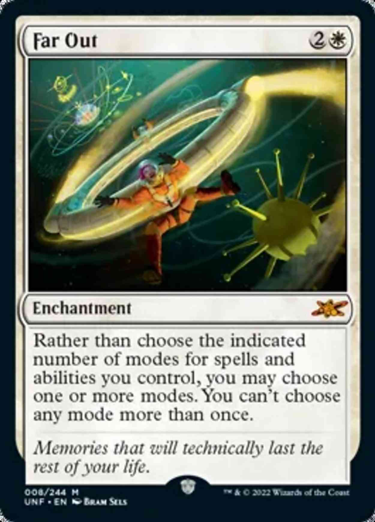 Far Out magic card front