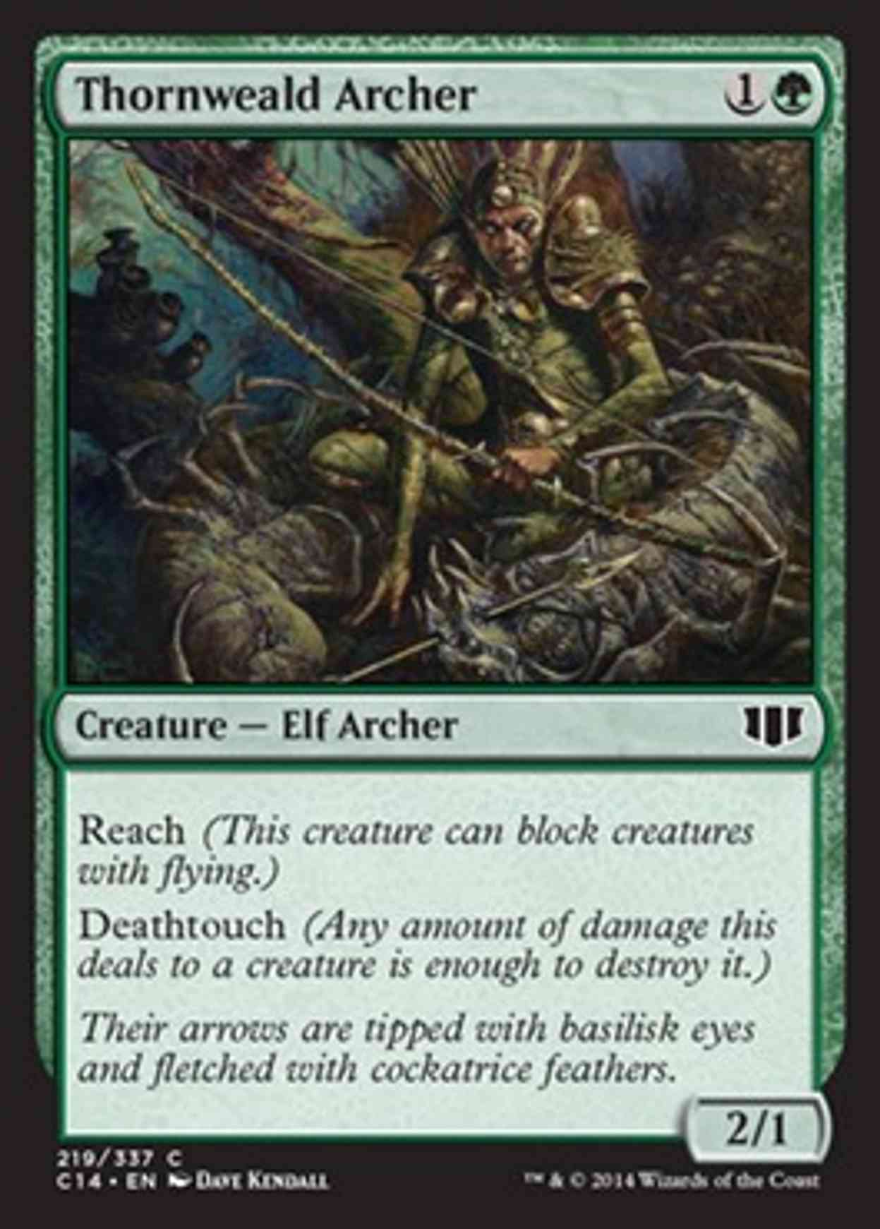 Thornweald Archer magic card front