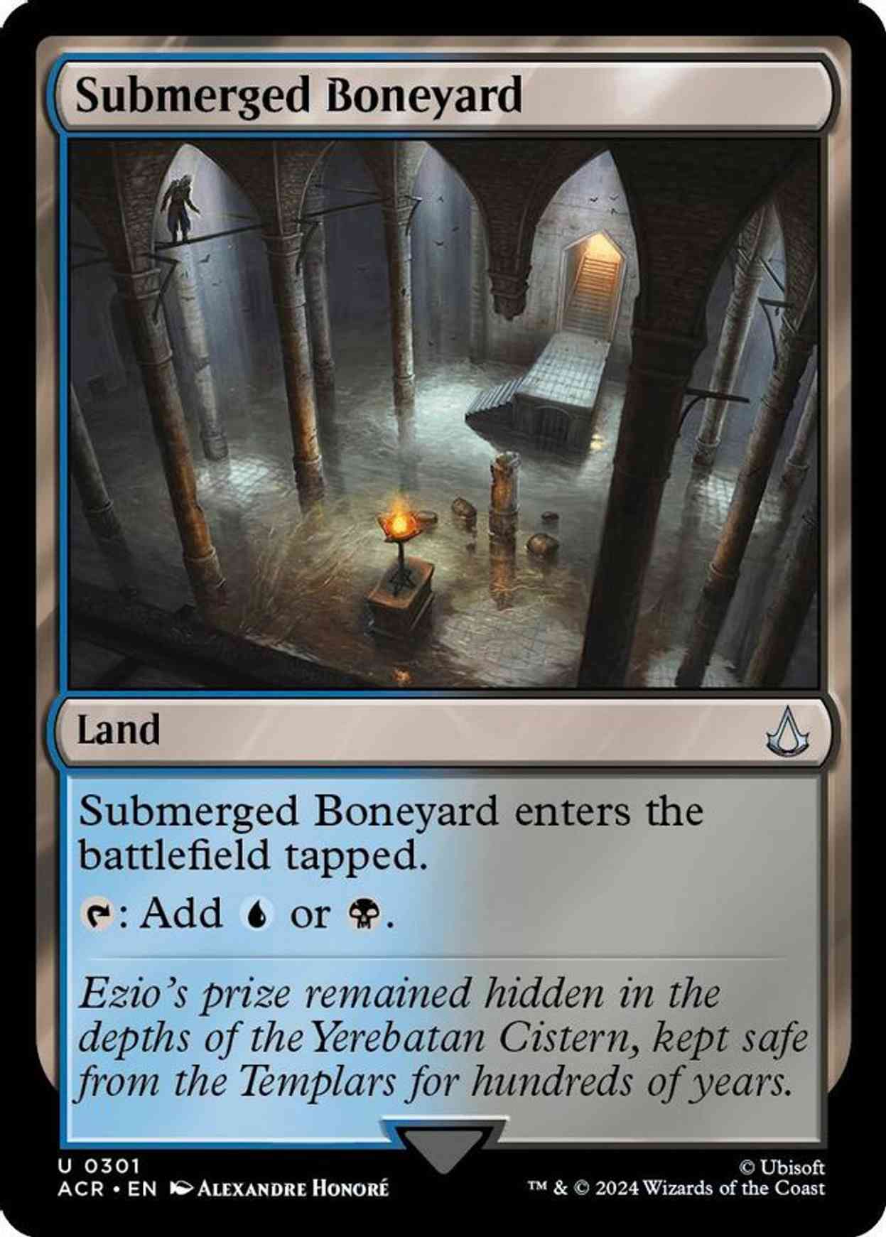 Submerged Boneyard magic card front