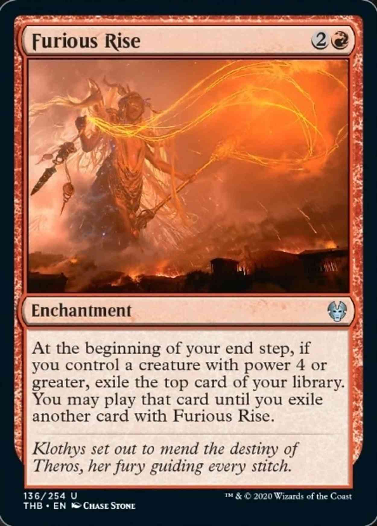 Furious Rise magic card front