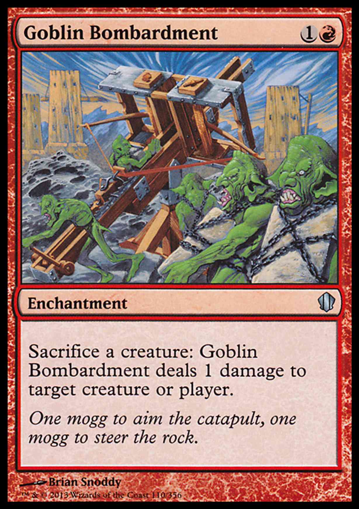 Goblin Bombardment magic card front