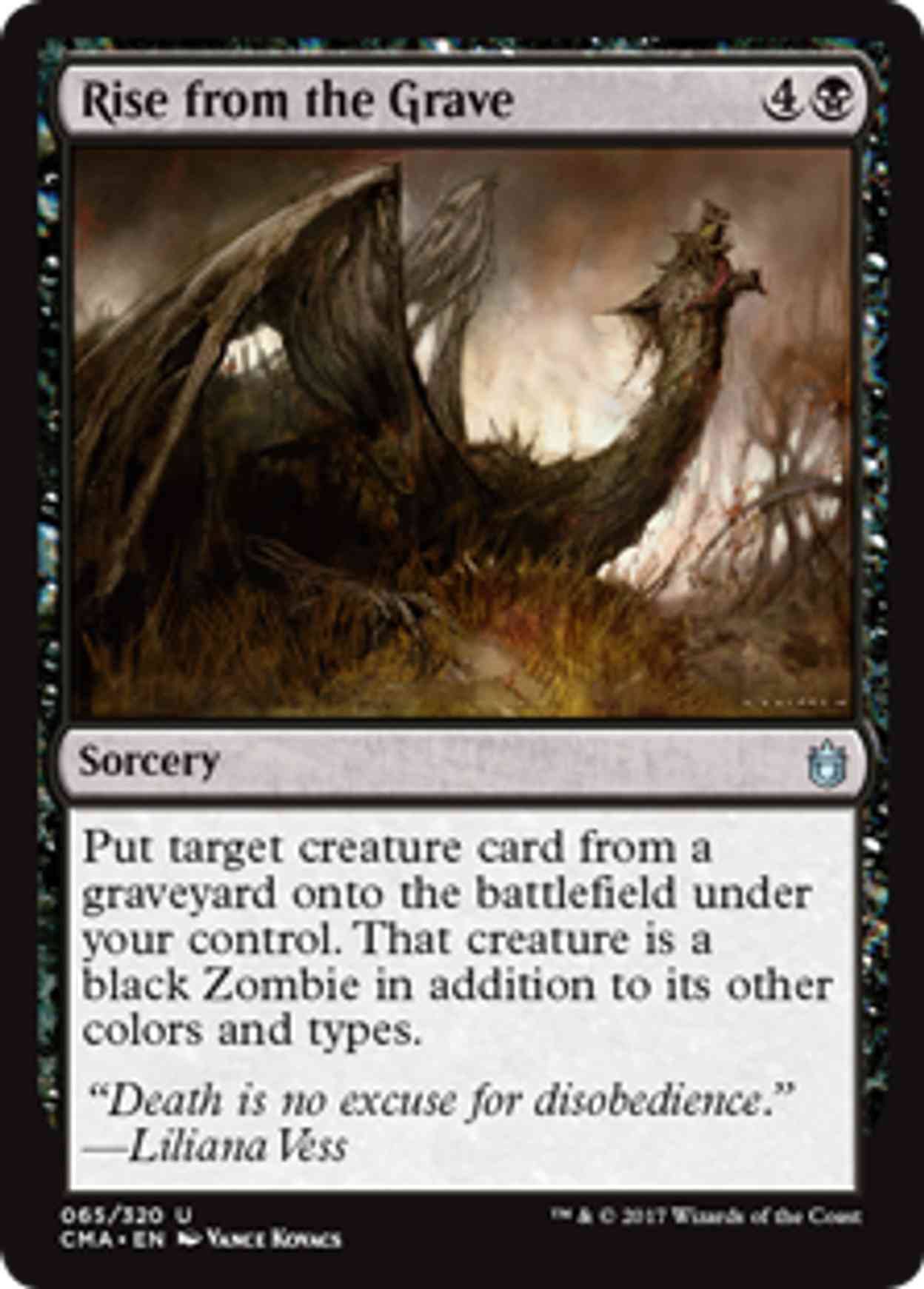 Rise from the Grave magic card front