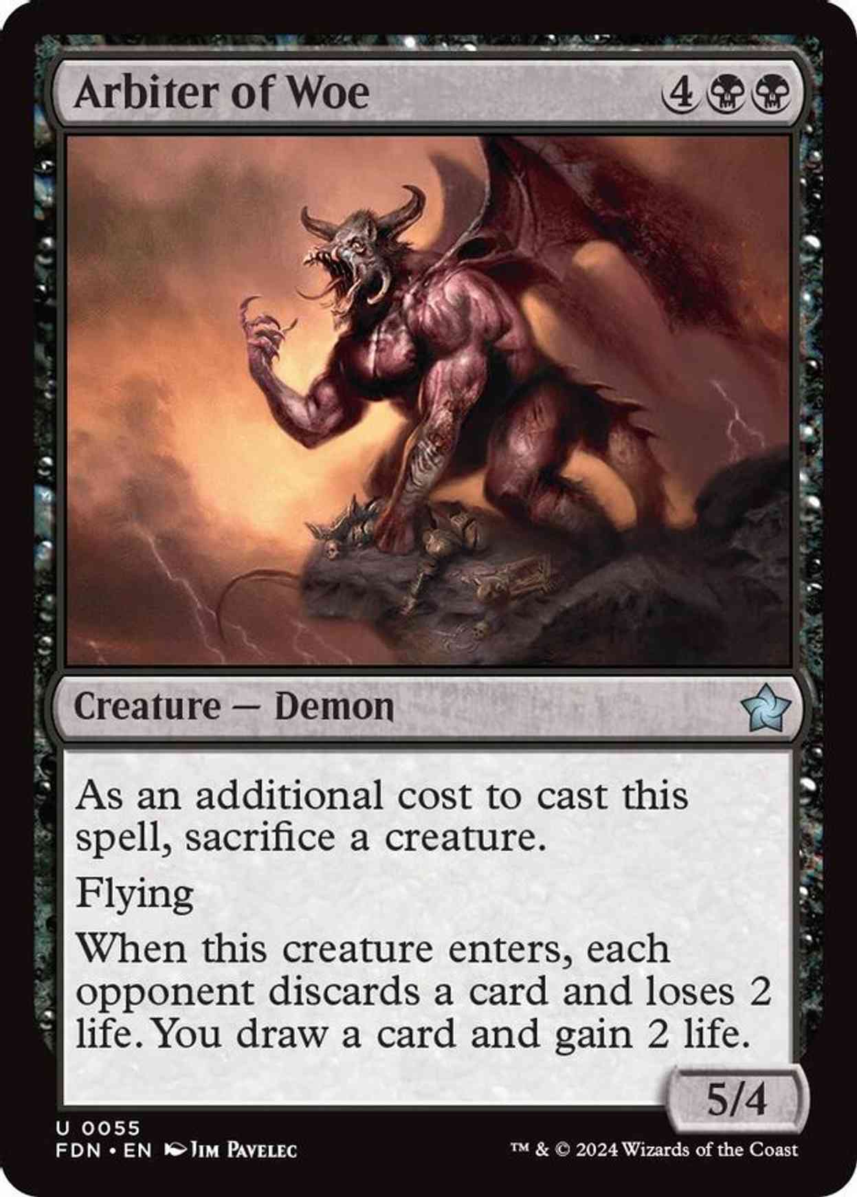 Arbiter of Woe magic card front