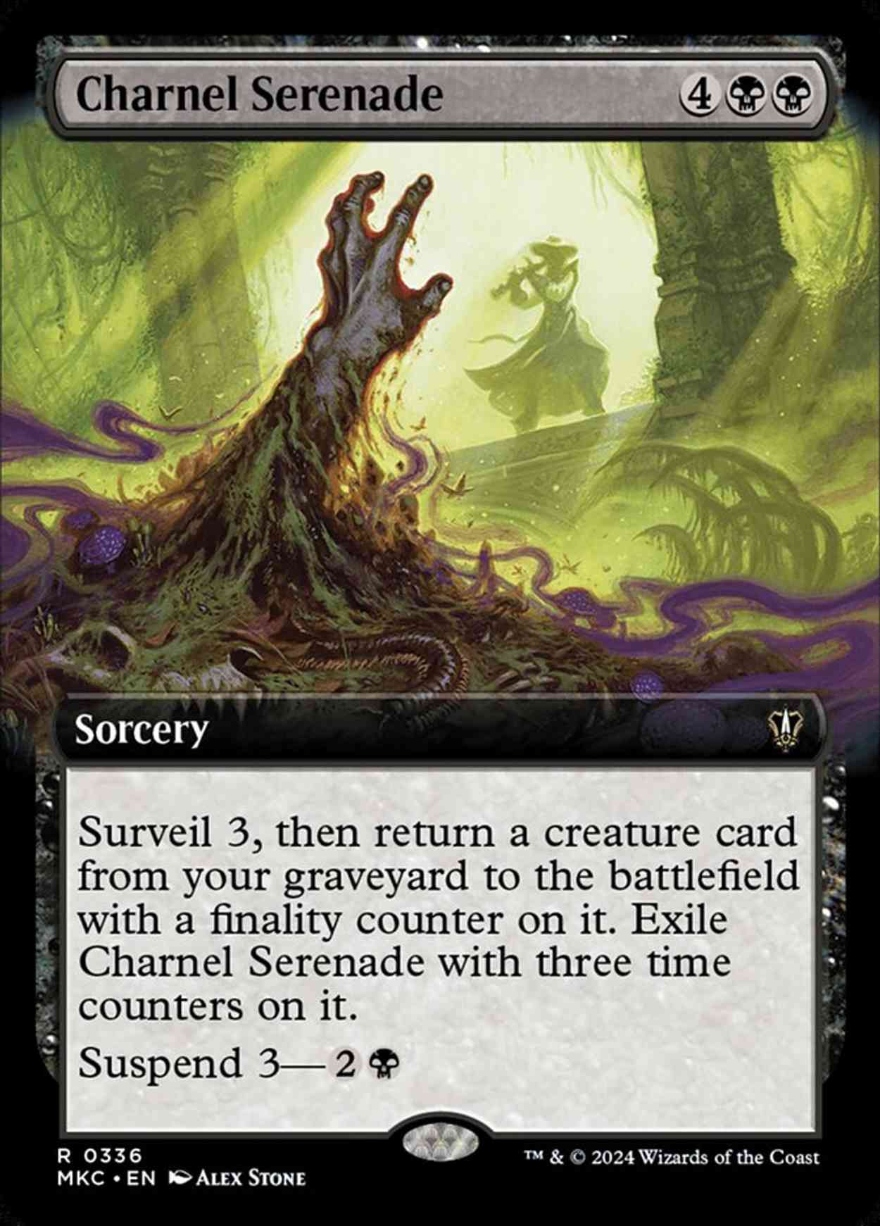 Charnel Serenade (Extended Art) magic card front