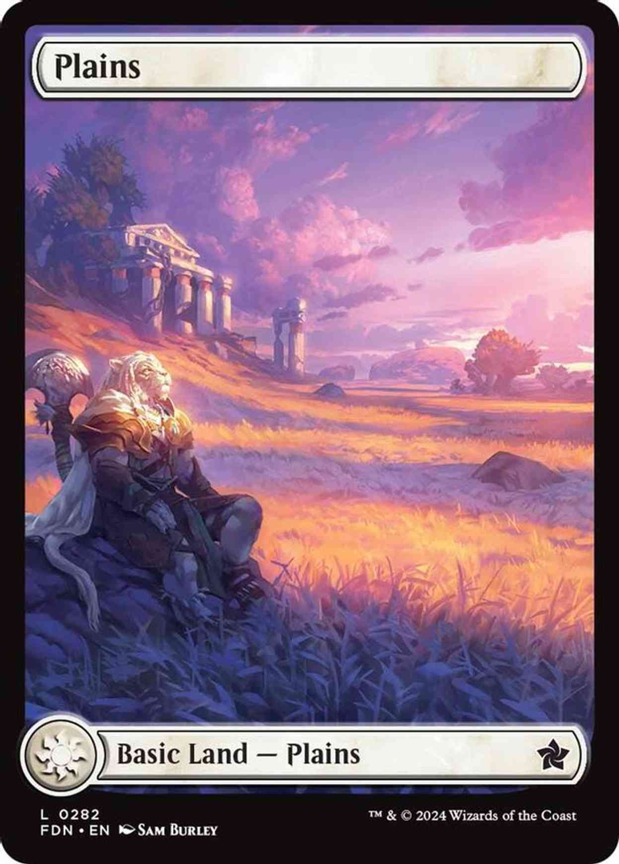 Plains (0282) magic card front