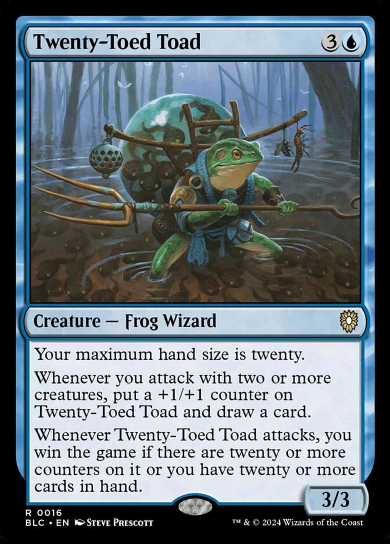 Twenty-Toed Toad magic card front