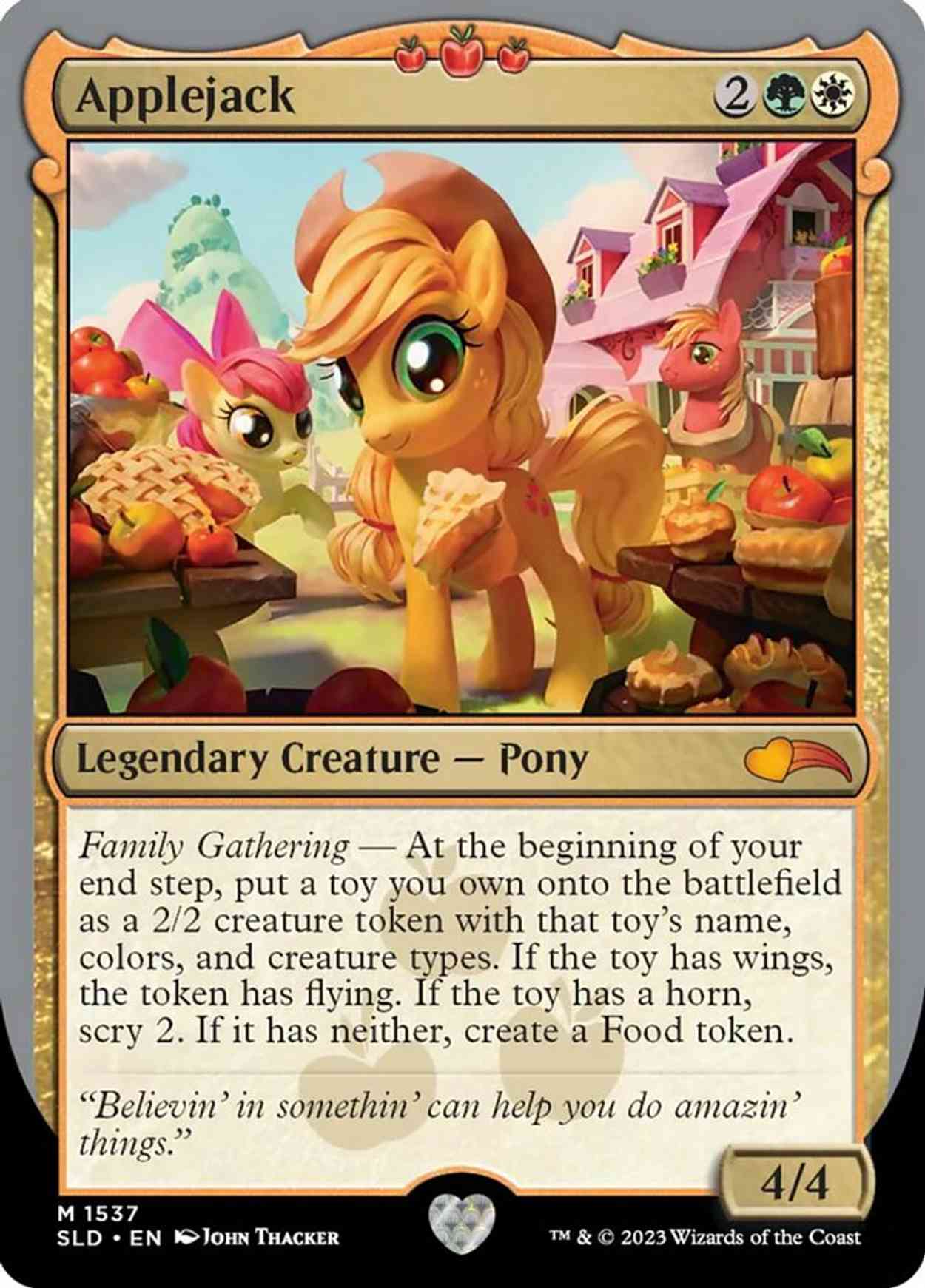 Applejack magic card front