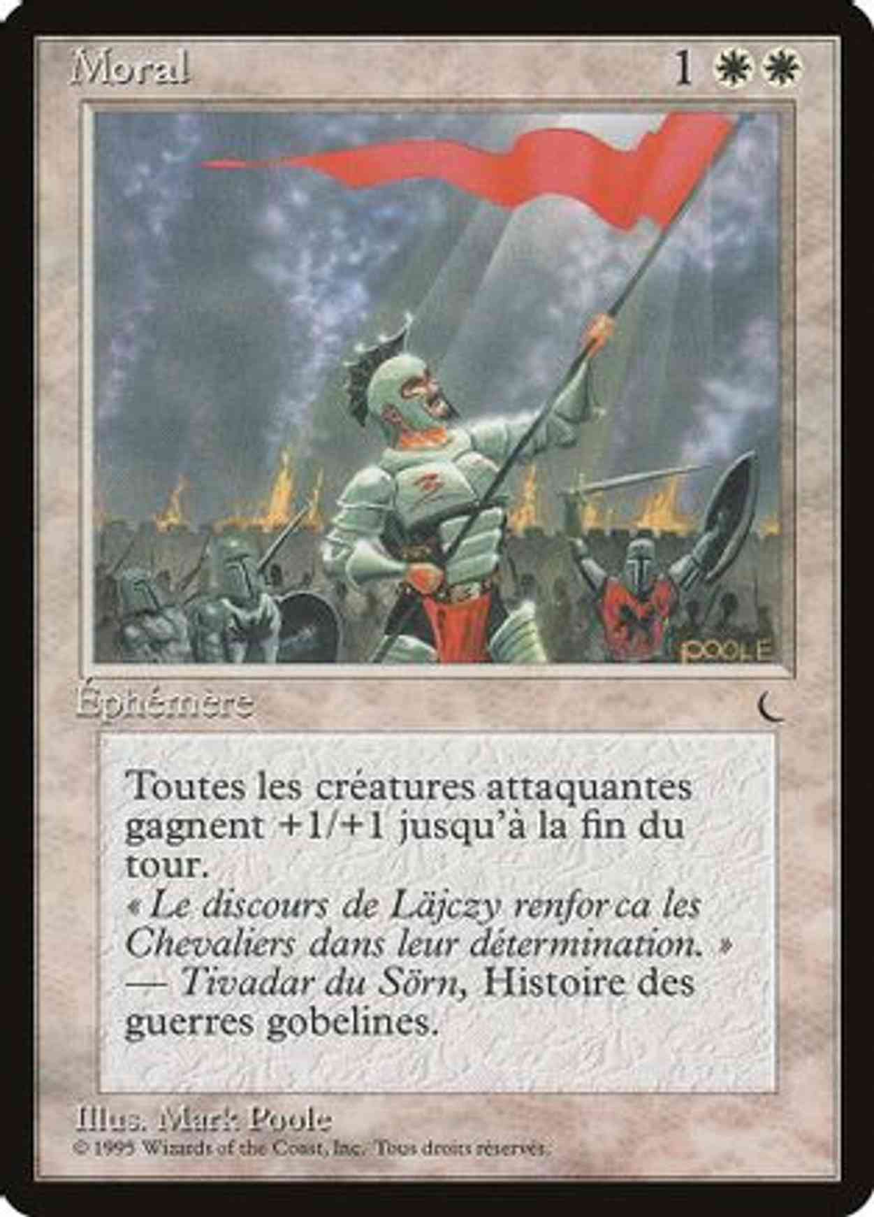 Morale (French) - "Moral" magic card front