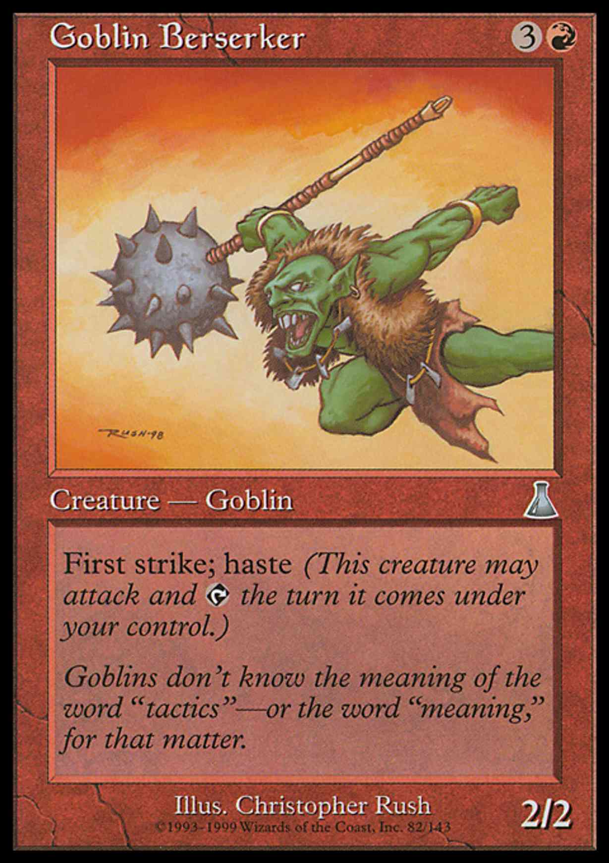 Goblin Berserker magic card front