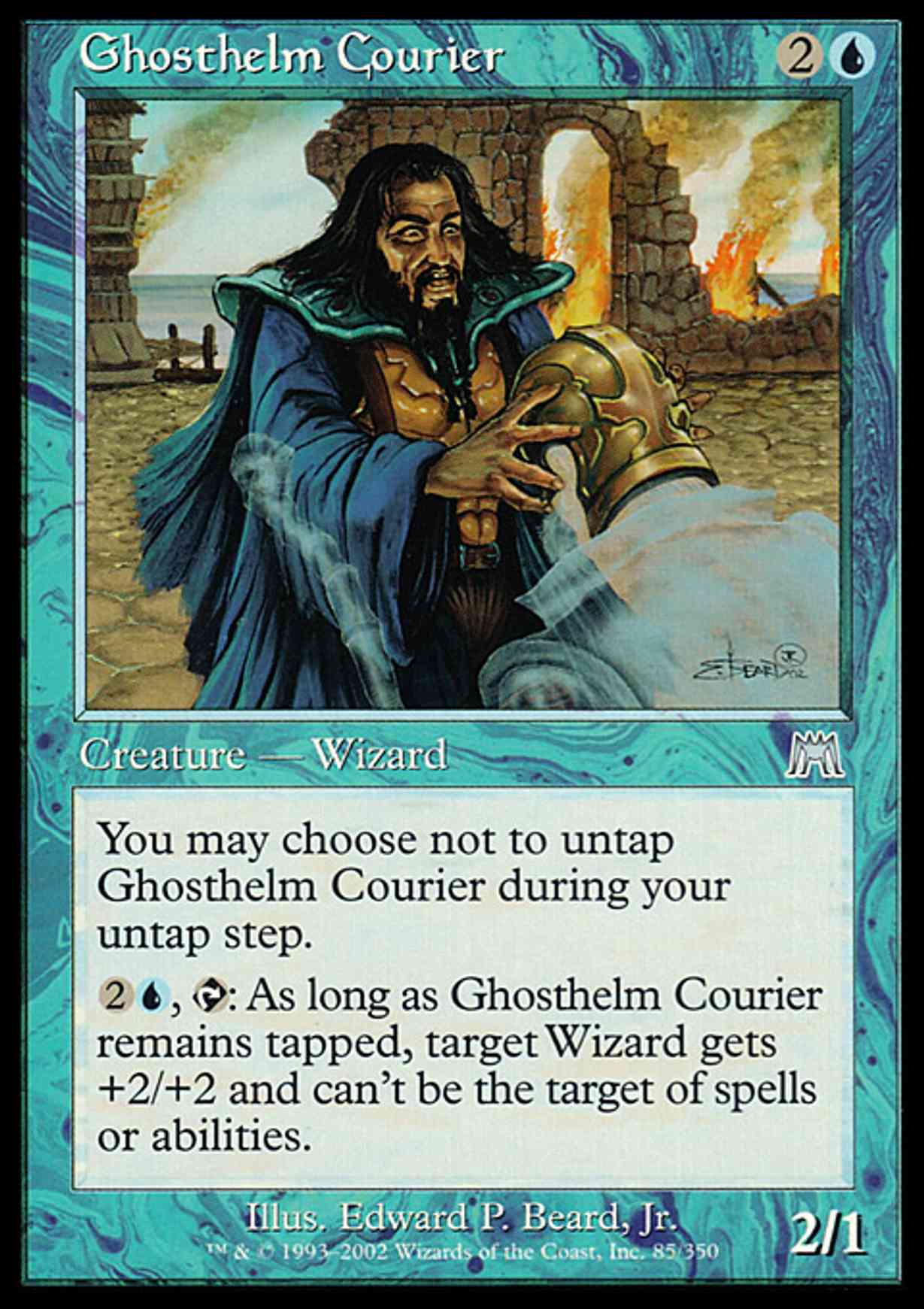 Ghosthelm Courier magic card front