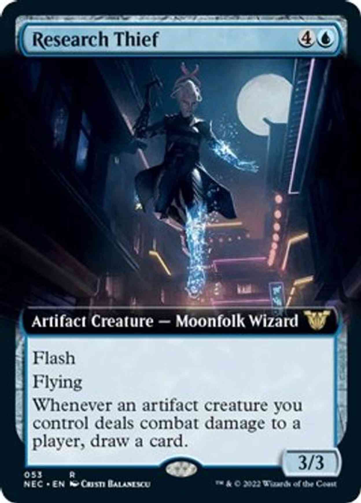 Research Thief (Extended Art) magic card front