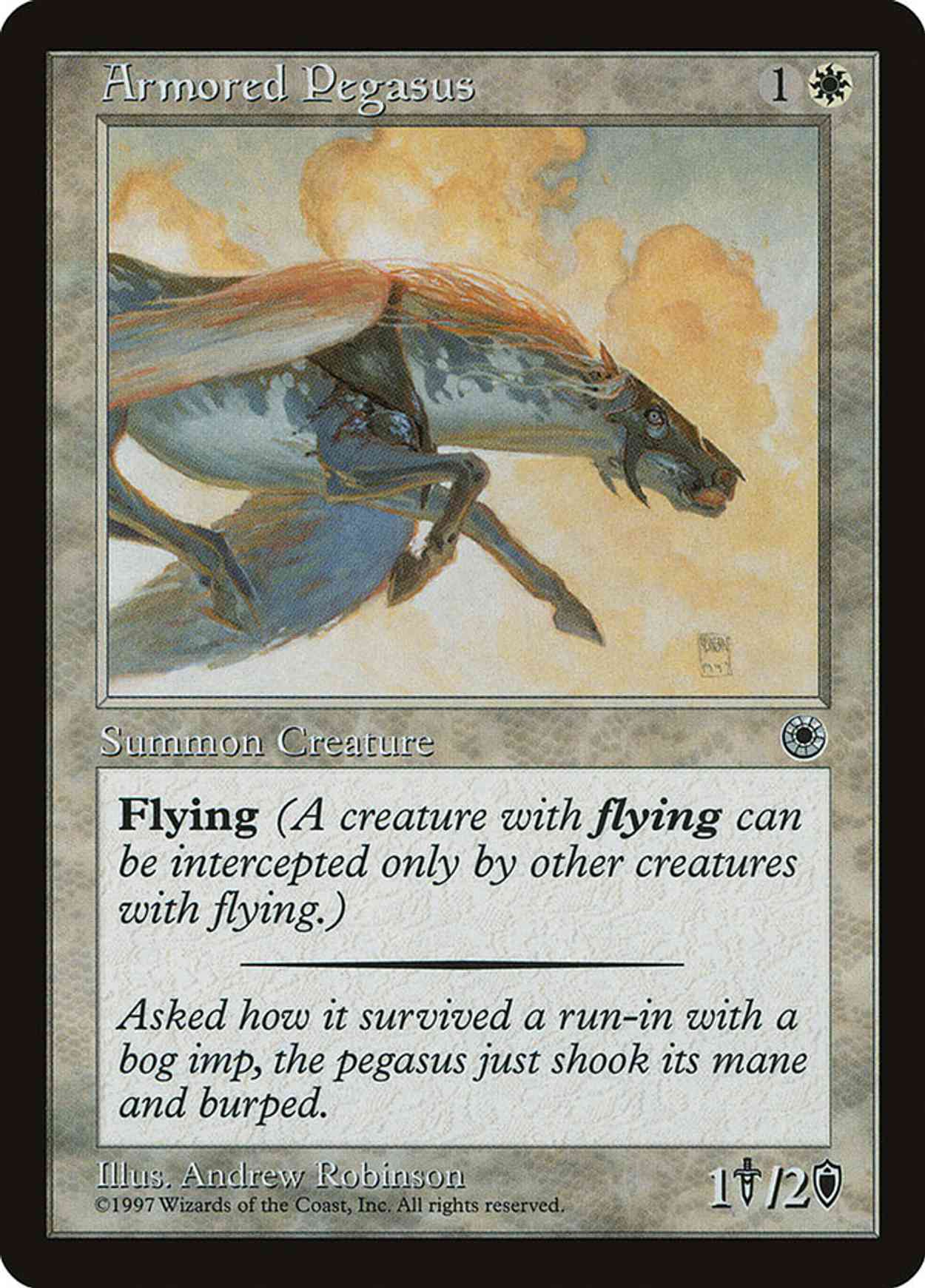 Armored Pegasus magic card front