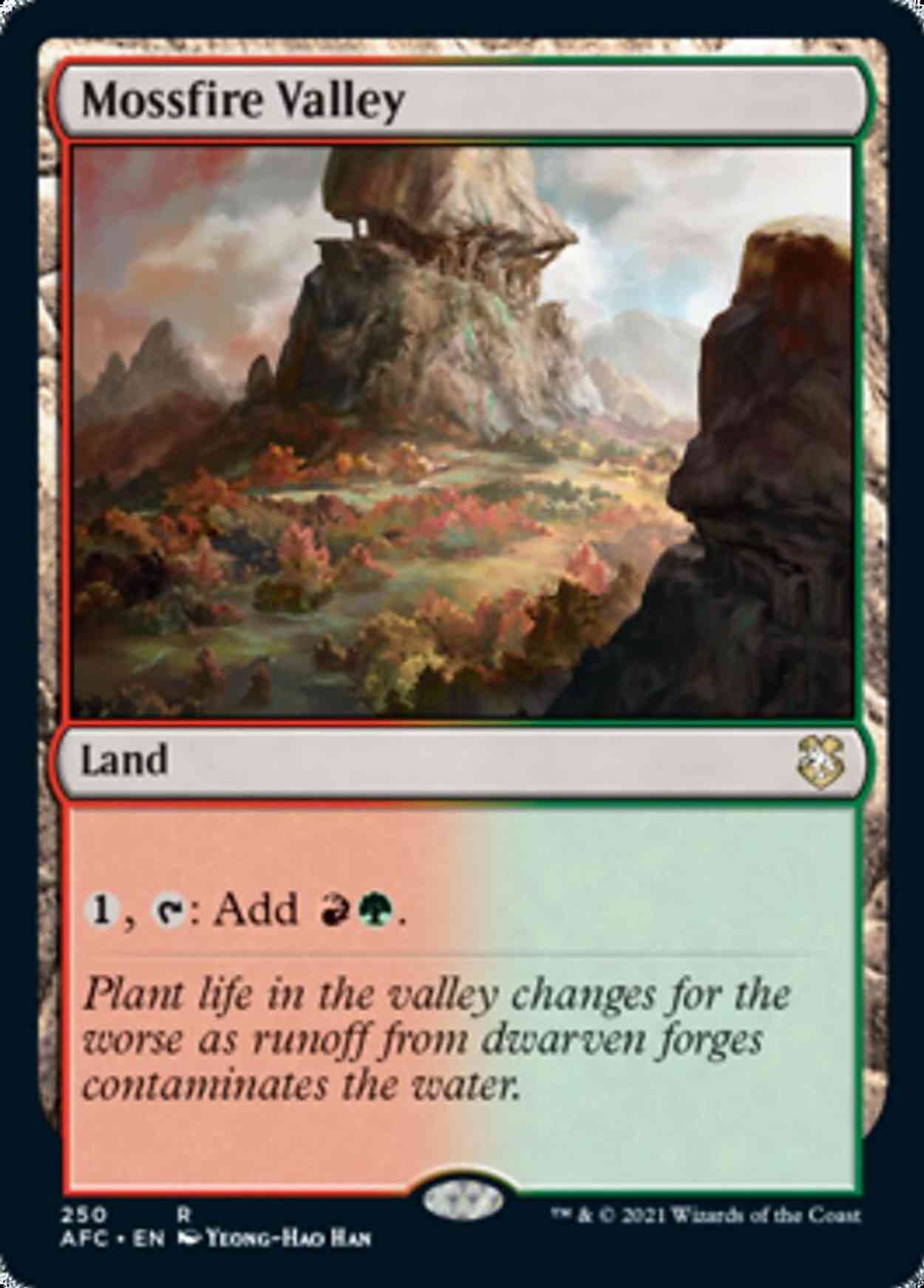 Mossfire Valley magic card front