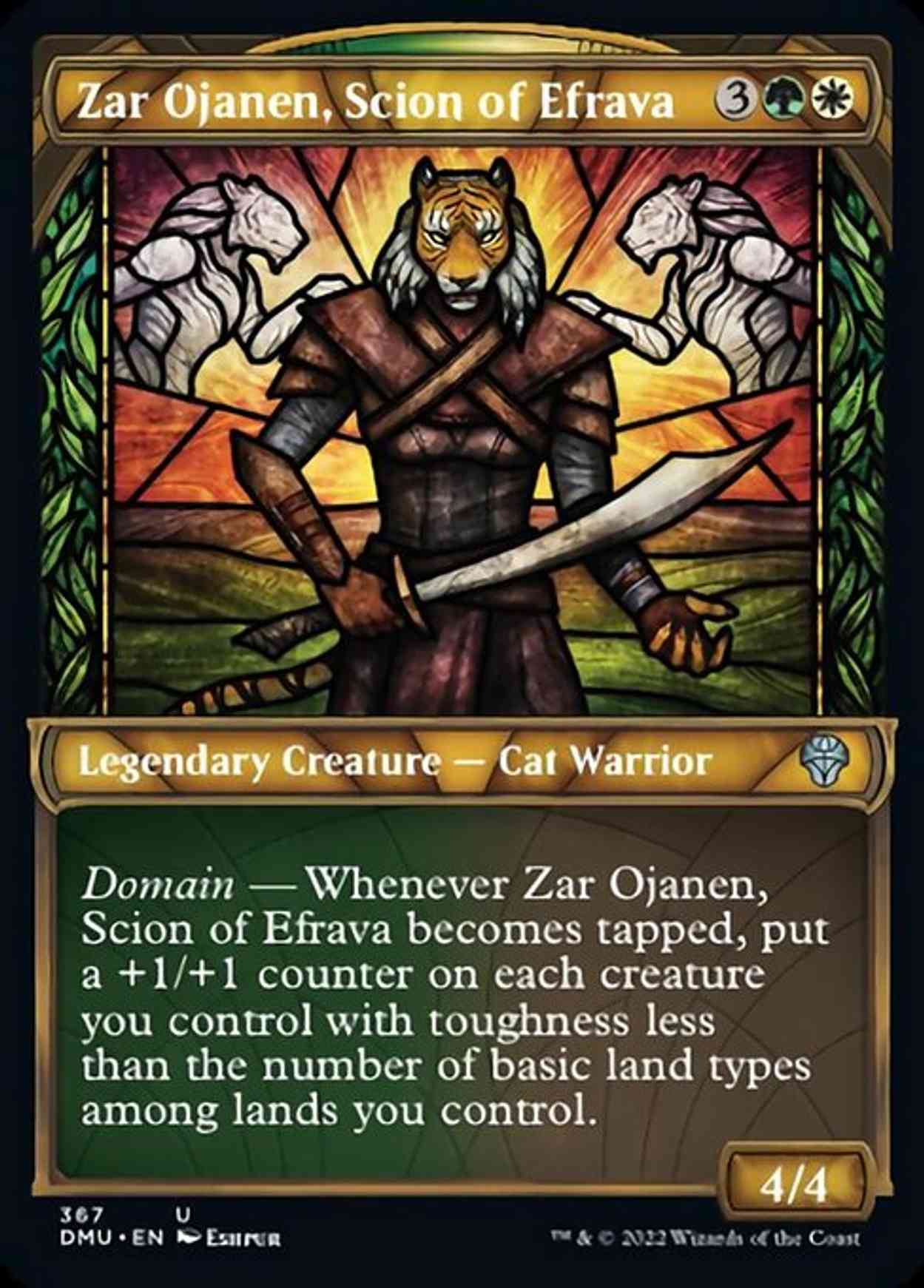 Zar Ojanen, Scion of Efrava (Textured Foil) magic card front