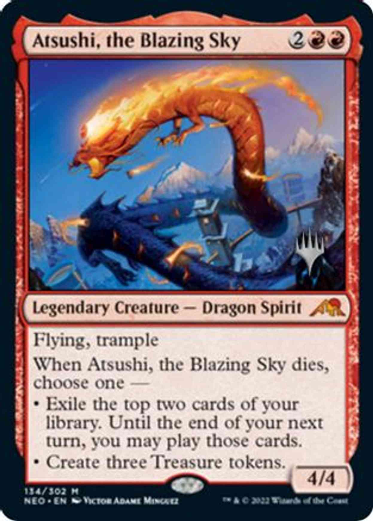 Atsushi, the Blazing Sky magic card front