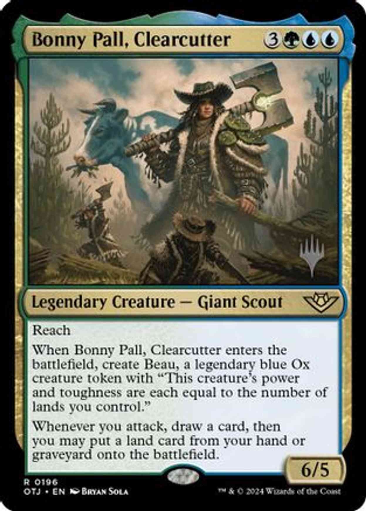 Bonny Pall, Clearcutter magic card front