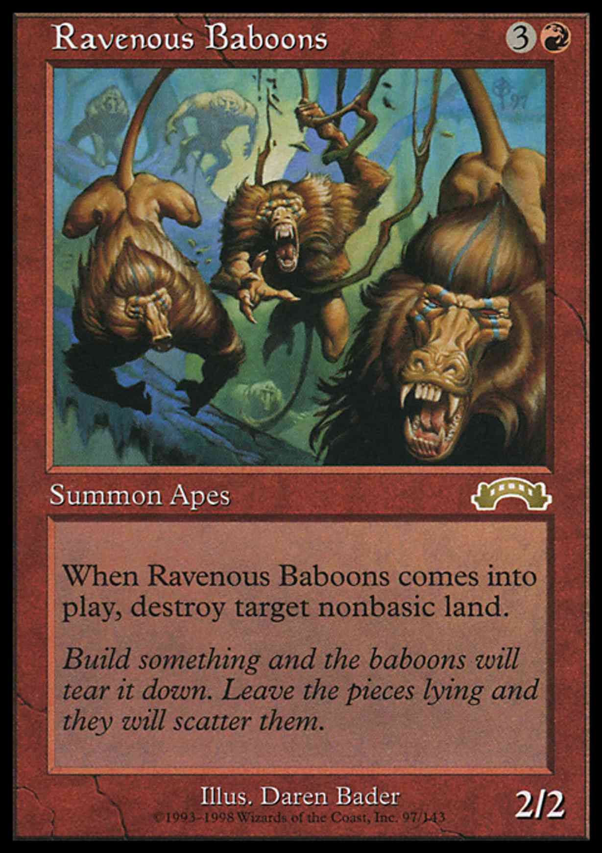 Ravenous Baboons magic card front