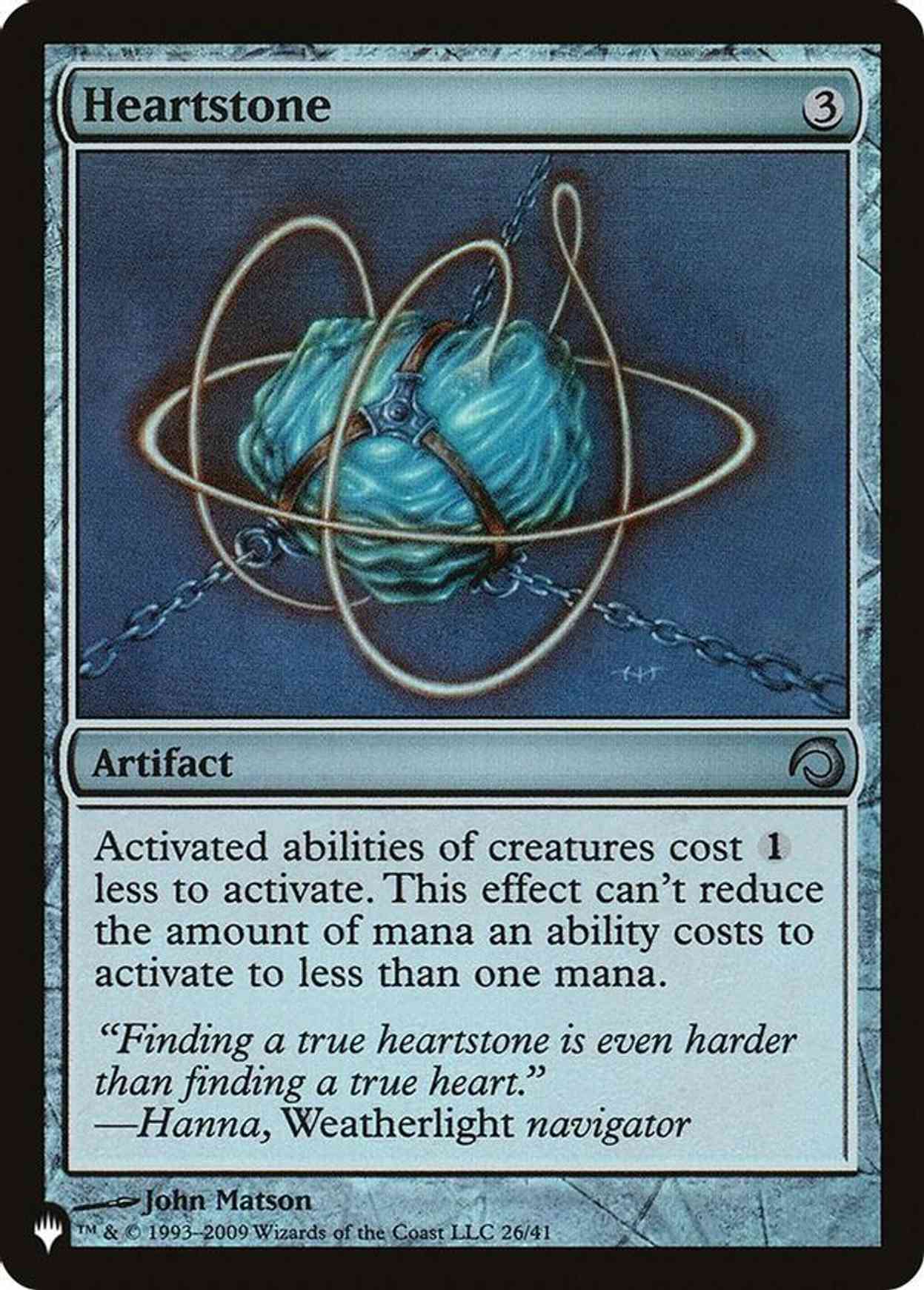 Heartstone (H09) magic card front