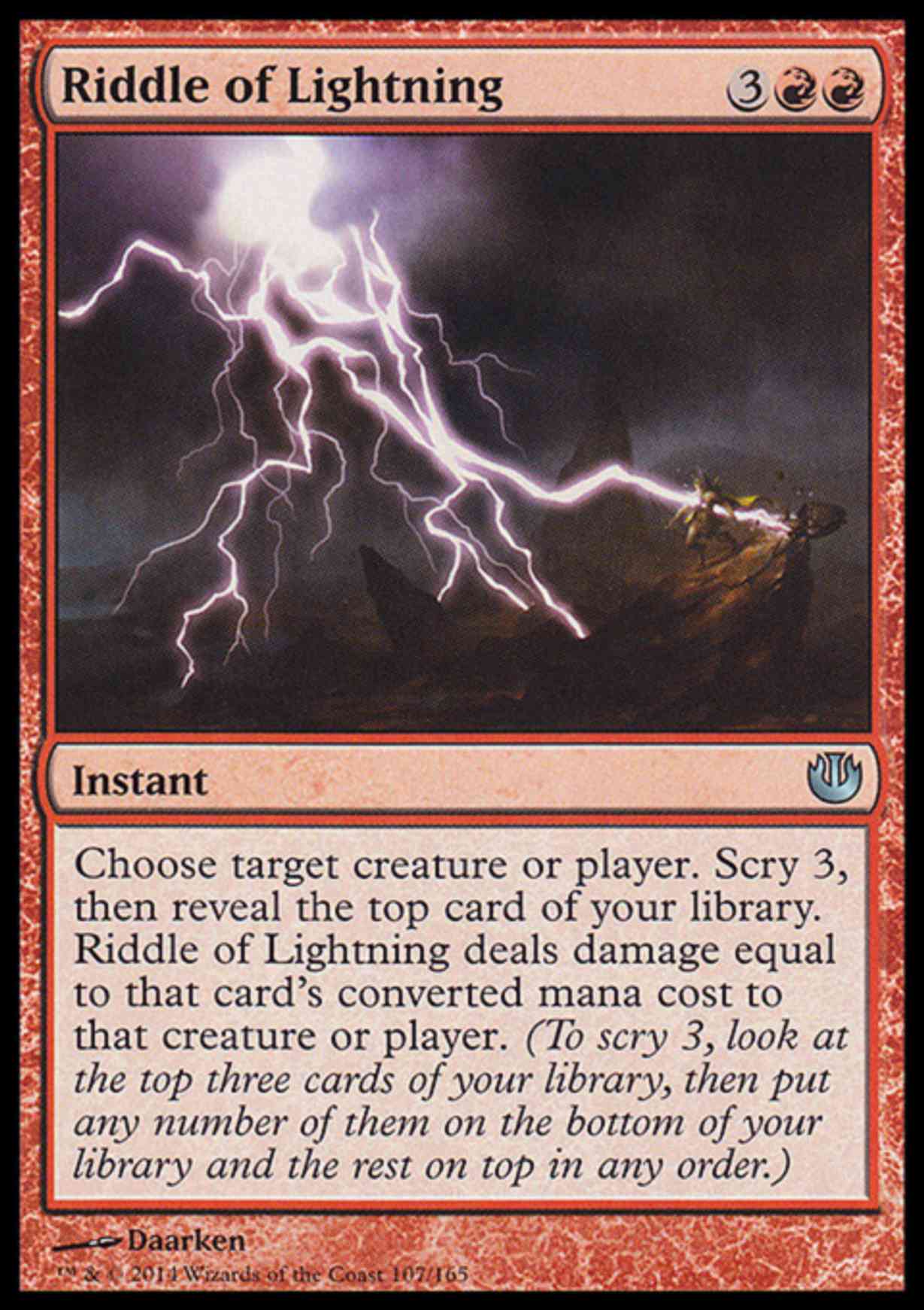 Riddle of Lightning magic card front