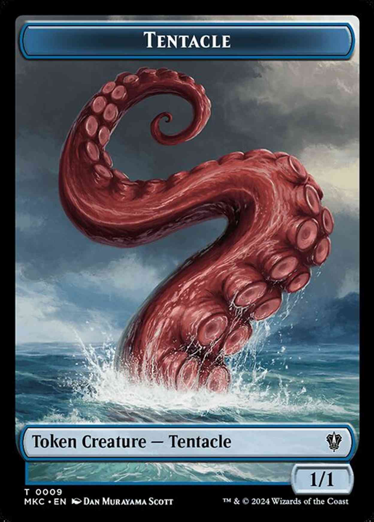 Tentacle // Koma's Coil Double-Sided Token magic card front